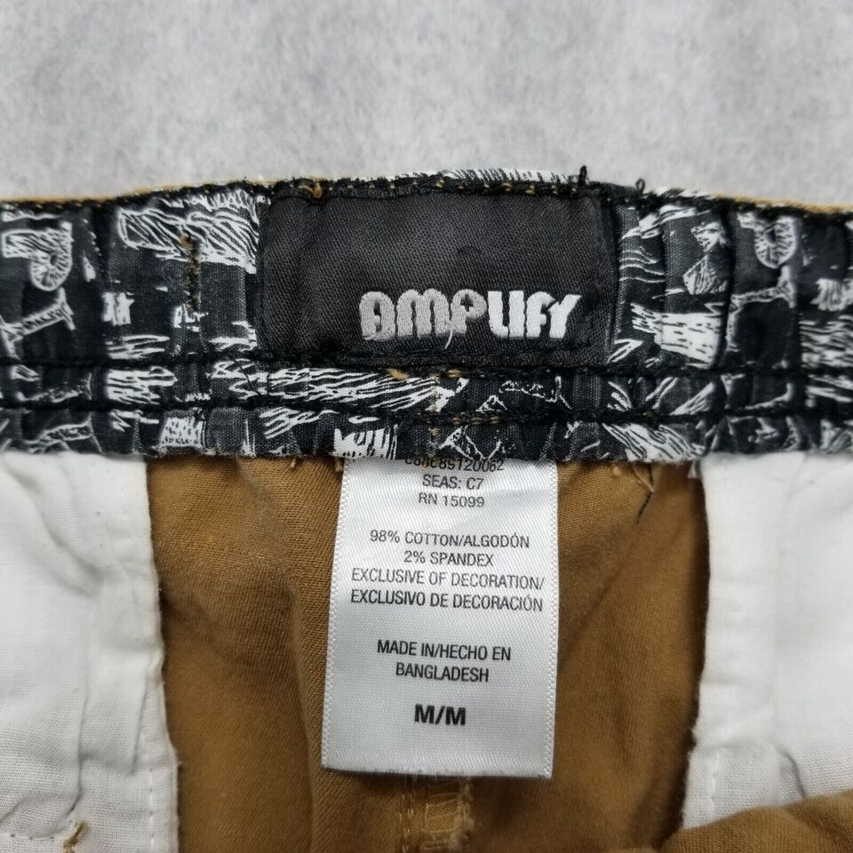 Other Amplify Pants Mens Medium Khaki Pockets Chino Casual 32x31 Size US 32 / EU 48 - 7 Thumbnail