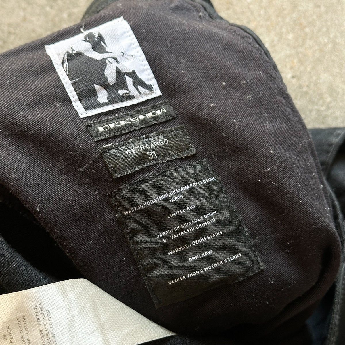 Rick Owens Japanese Selvedge Denim Geth Cargo Pants Size US 32 / EU 48 - 7 Thumbnail