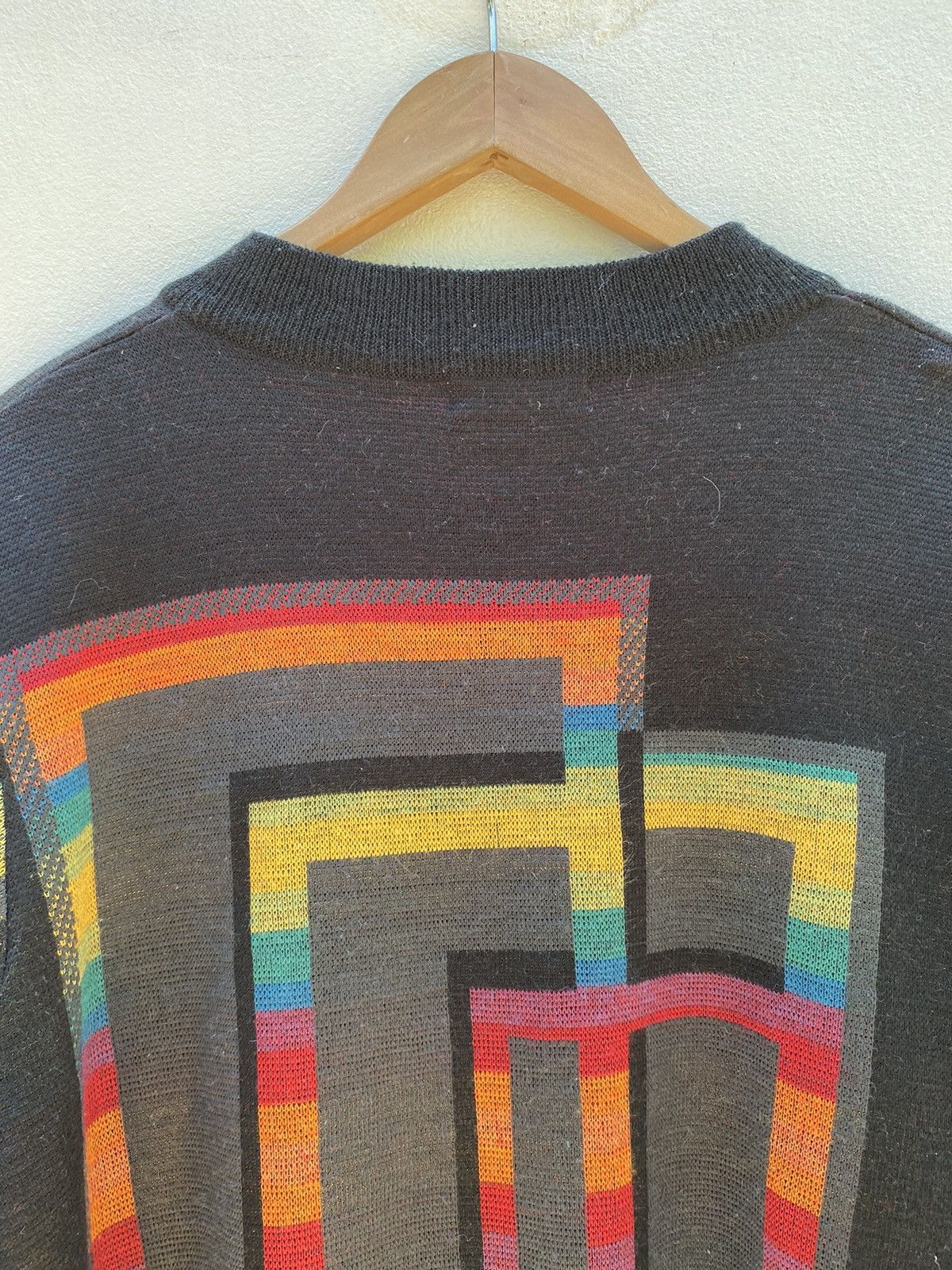 Designer × Vintage FINANCIER Black Knitted Cardigan Size L / US 10 / IT 46 - 17 Thumbnail