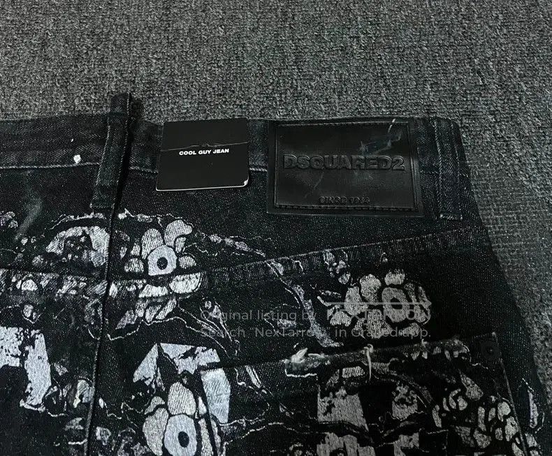 Dsquared2 Dsquared2 Graffiti Print Denim Jeans. Size US 32 / EU 48 - 6 Thumbnail