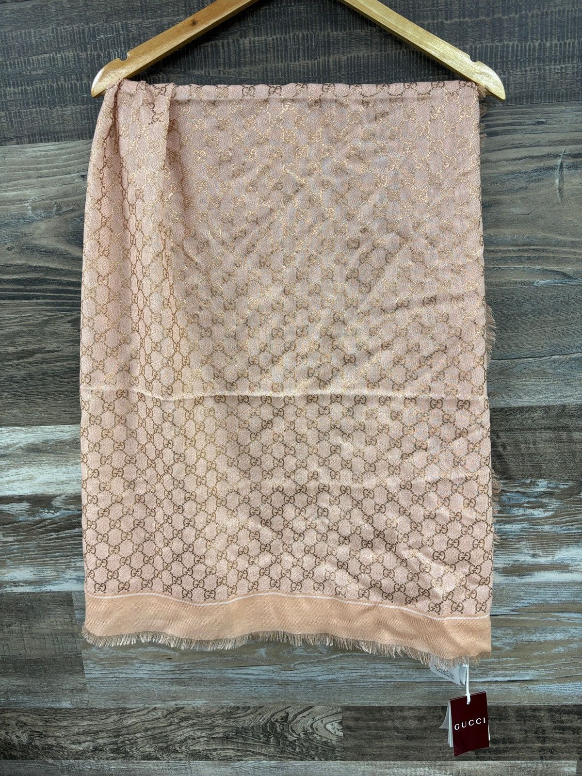 Gucci OS-Gucci giant pink scarf Size ONE SIZE - 1 Thumbnail