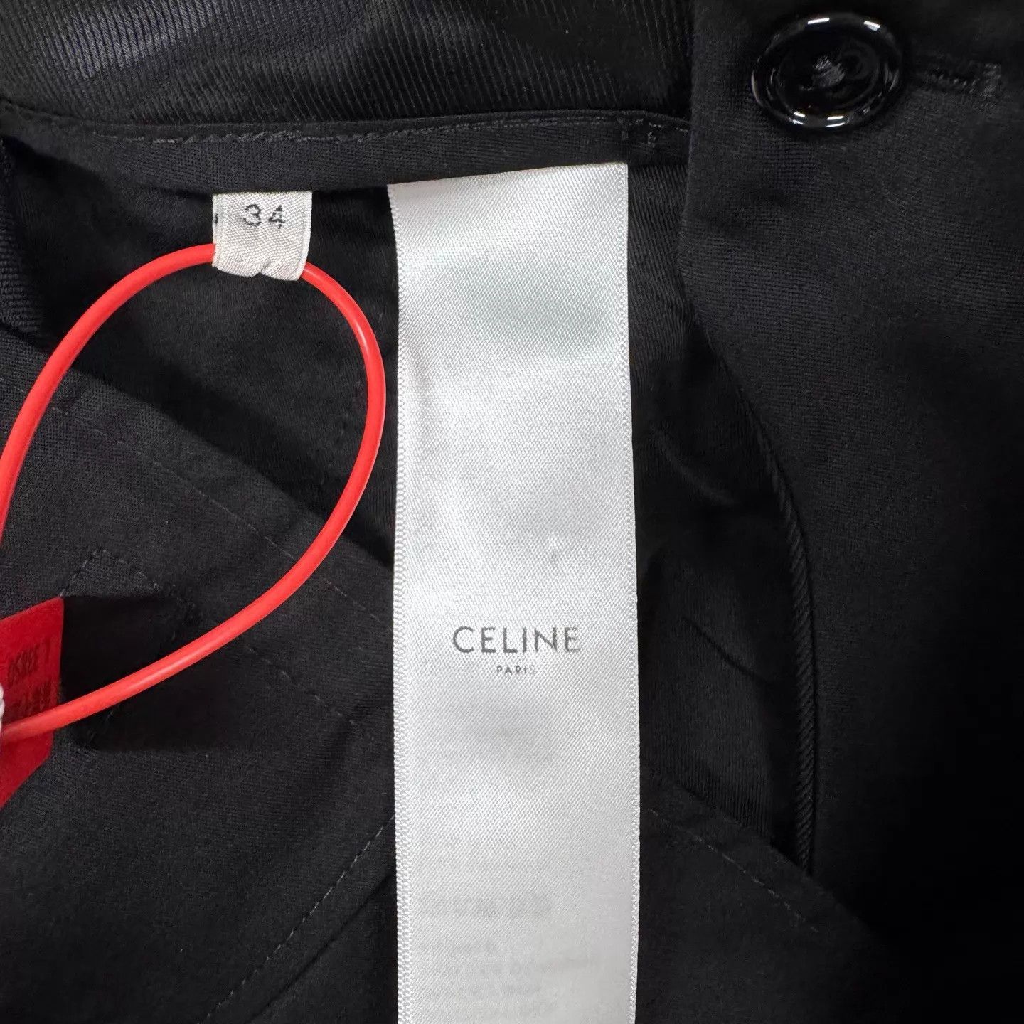 Celine Celine Black Pleated Wide-Leg Wool Trousers Size 34 99 New Size 24" / US 00 / IT 34 - 6 Thumbnail