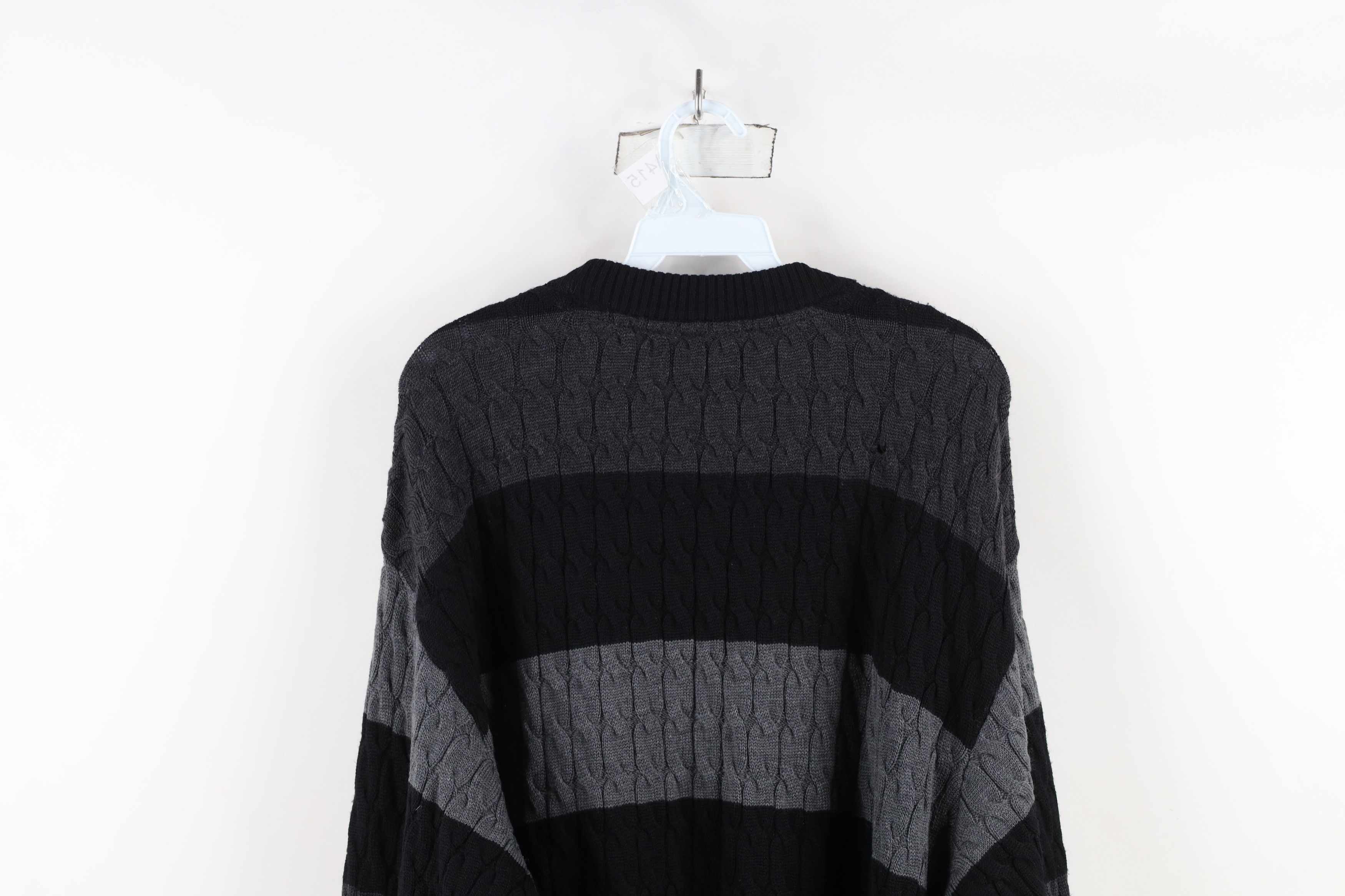 Paul & Shark × Vintage Paul & Shark Yachting Block Chunky Cable Knit Sweater Wool Size US L / EU 52-54 / 3 - 10 Thumbnail