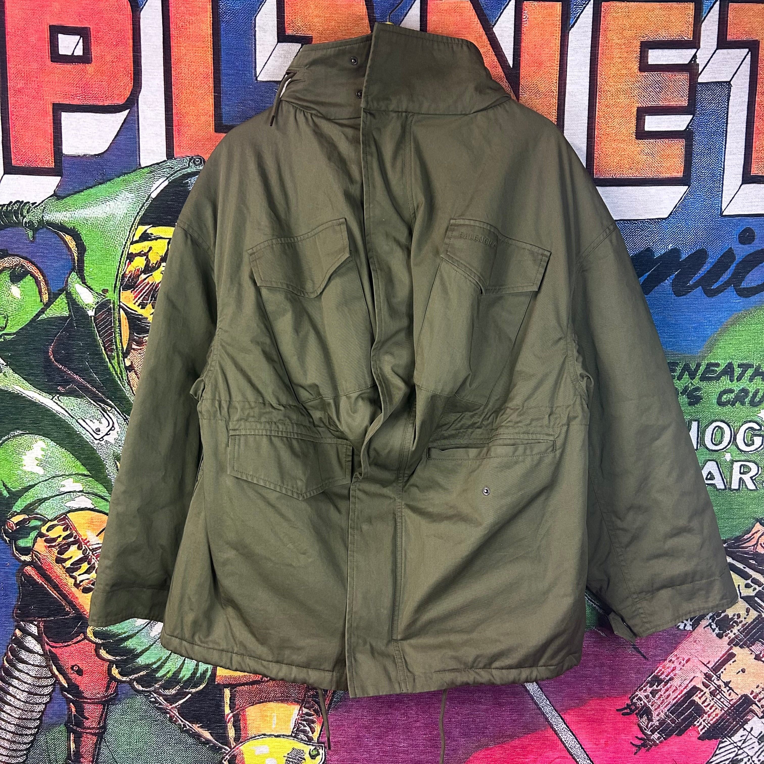 Balenciaga Balenciaga Oversized Hooded Swing Parka Size Medium / 36 Size US M / EU 48-50 / 2 - 1 Thumbnail