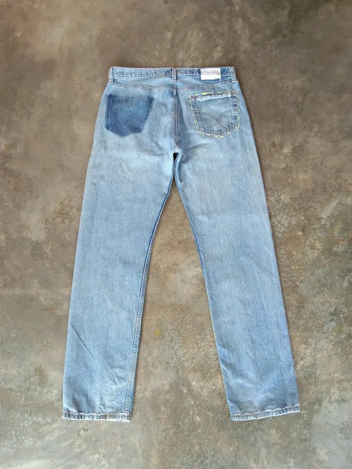 Levi's 90s Vintage Levi's 501 Made In USA Distressed Jeans 36x34 Size US 36 / EU 52 - 2 Thumbnail