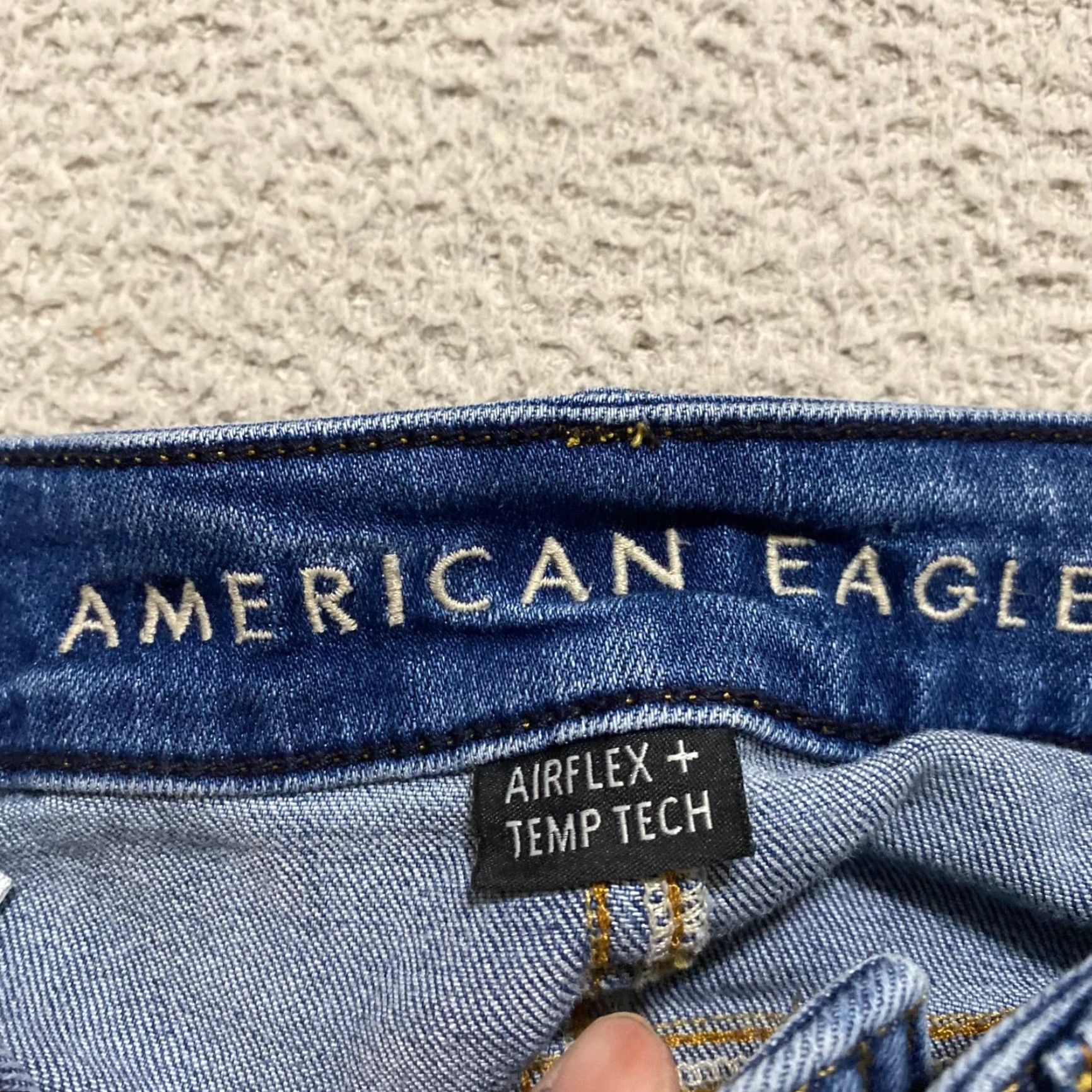 American Eagle Outfitters American Eagle Outfitters Jeans 28x28 Blue Denim Skinny Mens Regular 5-Pocket Distressed Medium Wash Size US 28 / EU 44 - 3 Thumbnail