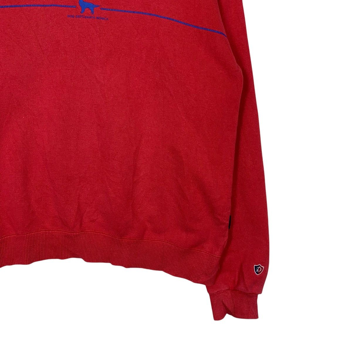 Vintage DOG DEPT Santa Monica Red Crewneck Sweatshirt #2421-C108 Size US M / EU 48-50 / 2 - 4 Thumbnail