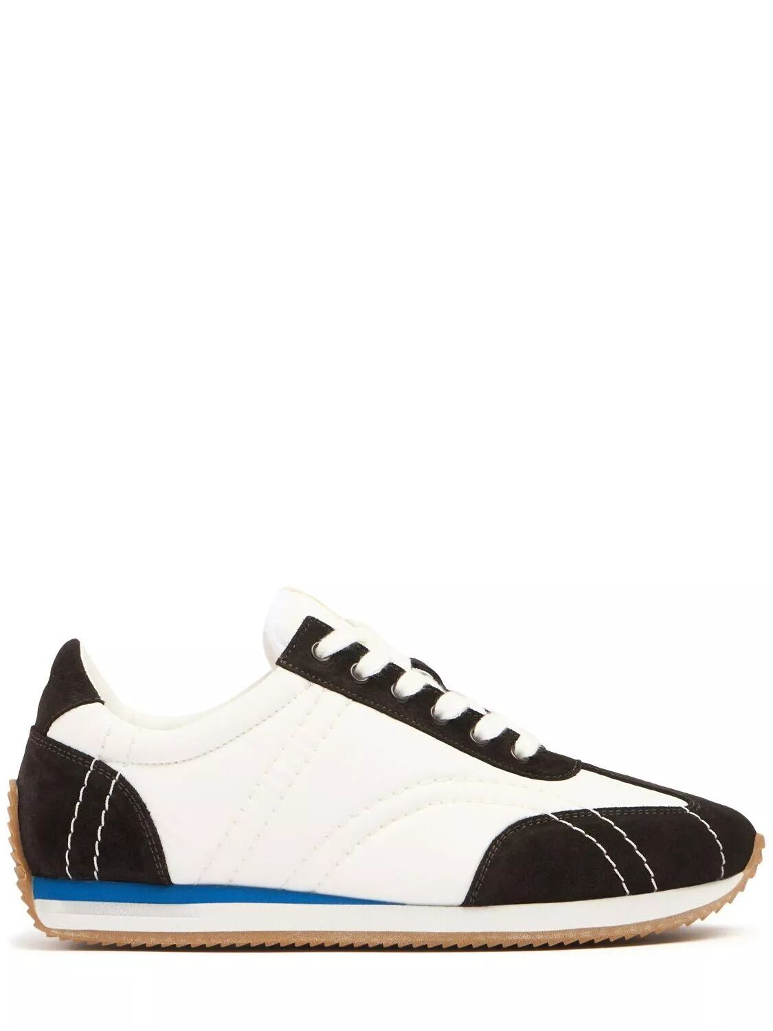 TOTEME Sport $450 White/Brown Sneakers New & Authentic