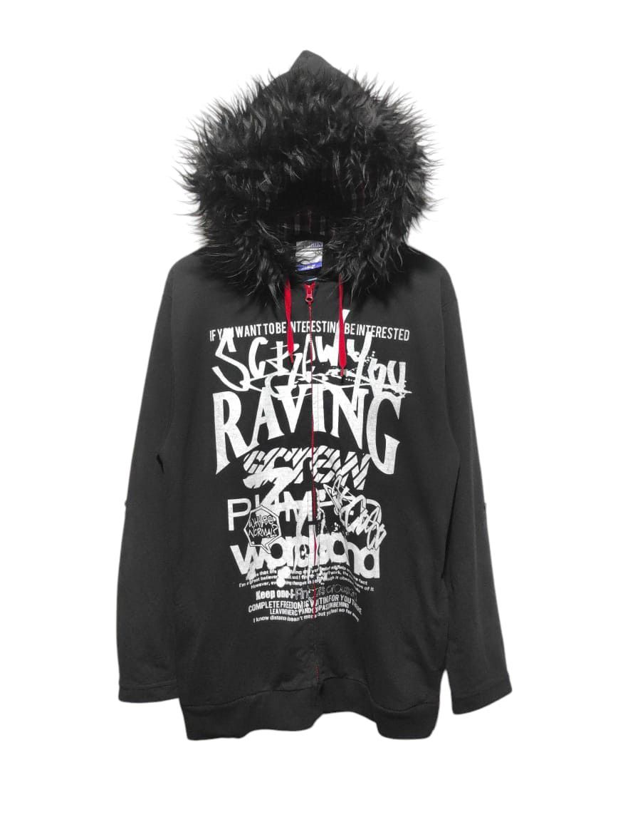 Hysteric Glamour Vogon Zip Fur Hoodie IfSixWasNine LGB style Size US L / EU 52-54 / 3 - 1 Thumbnail