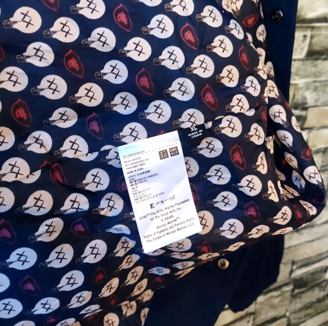 Andy Warhol × Kaws × Uniqlo UNIQLO X KAWS X Andy Warhol Coach Jacket Navy Size US XL / EU 56 / 4 - 11 Thumbnail