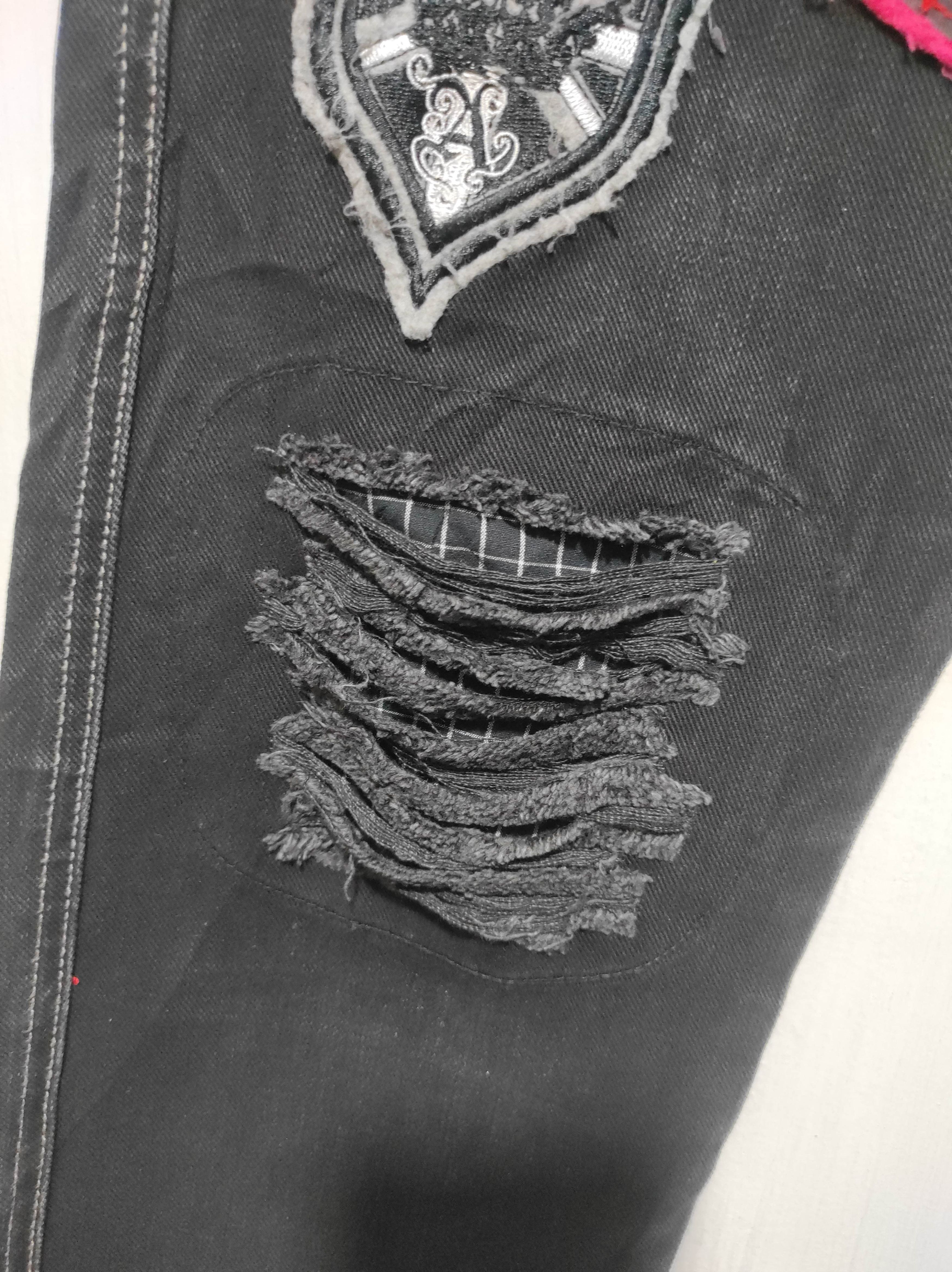 If Six Was Nine Algonquins Punk Multizipper Distressed Jeans Pants Size US 29 - 7 Thumbnail