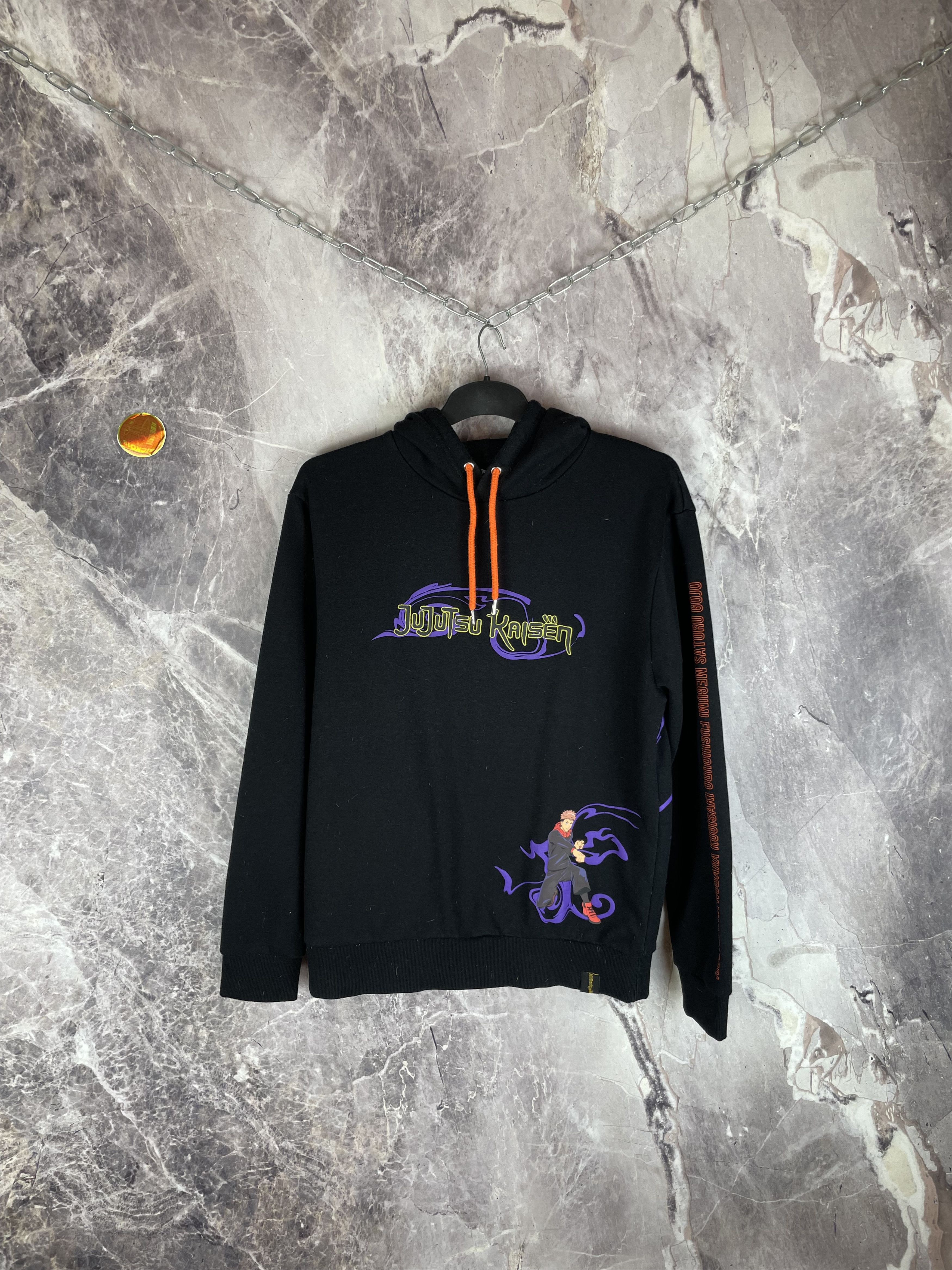 Other Y2K Black Jujutsu Kaisen Crunchyroll Anime Hoodie Size US L / EU 52-54 / 3 - 1 Thumbnail