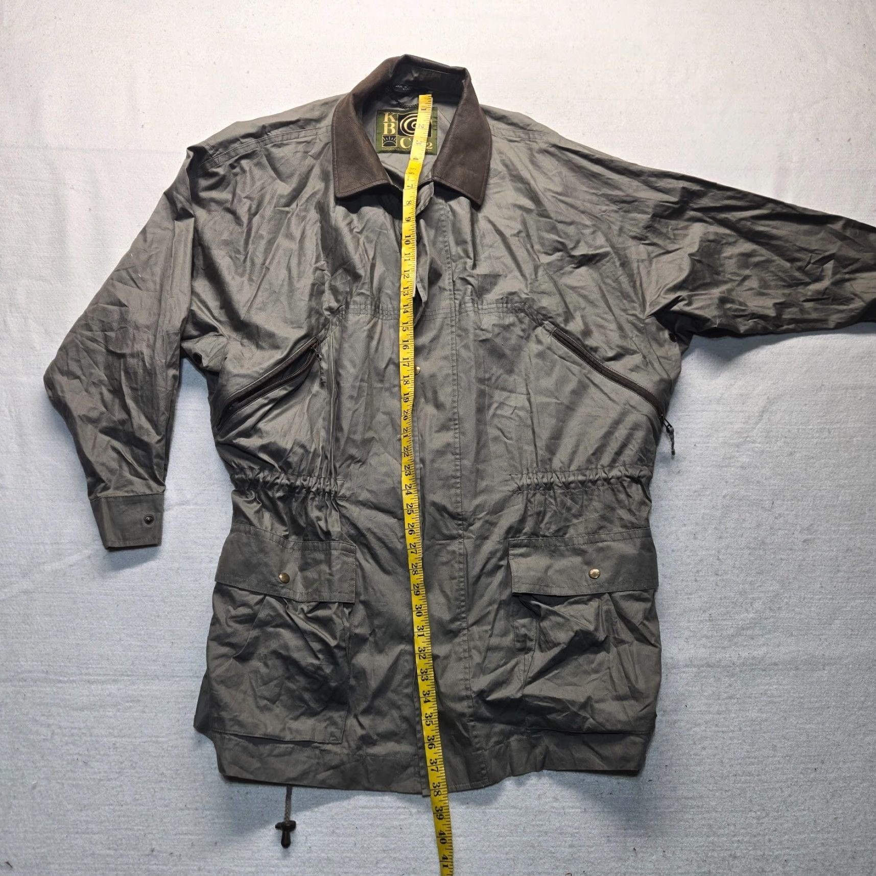 Vintage KENNETH BARNARD KB CO2 Green Long Wind Jacket Adult Men's XL Extra Large Green Jacket Mens XL Overcoat"} Size US XL / EU 56 / 4 - 7 Thumbnail