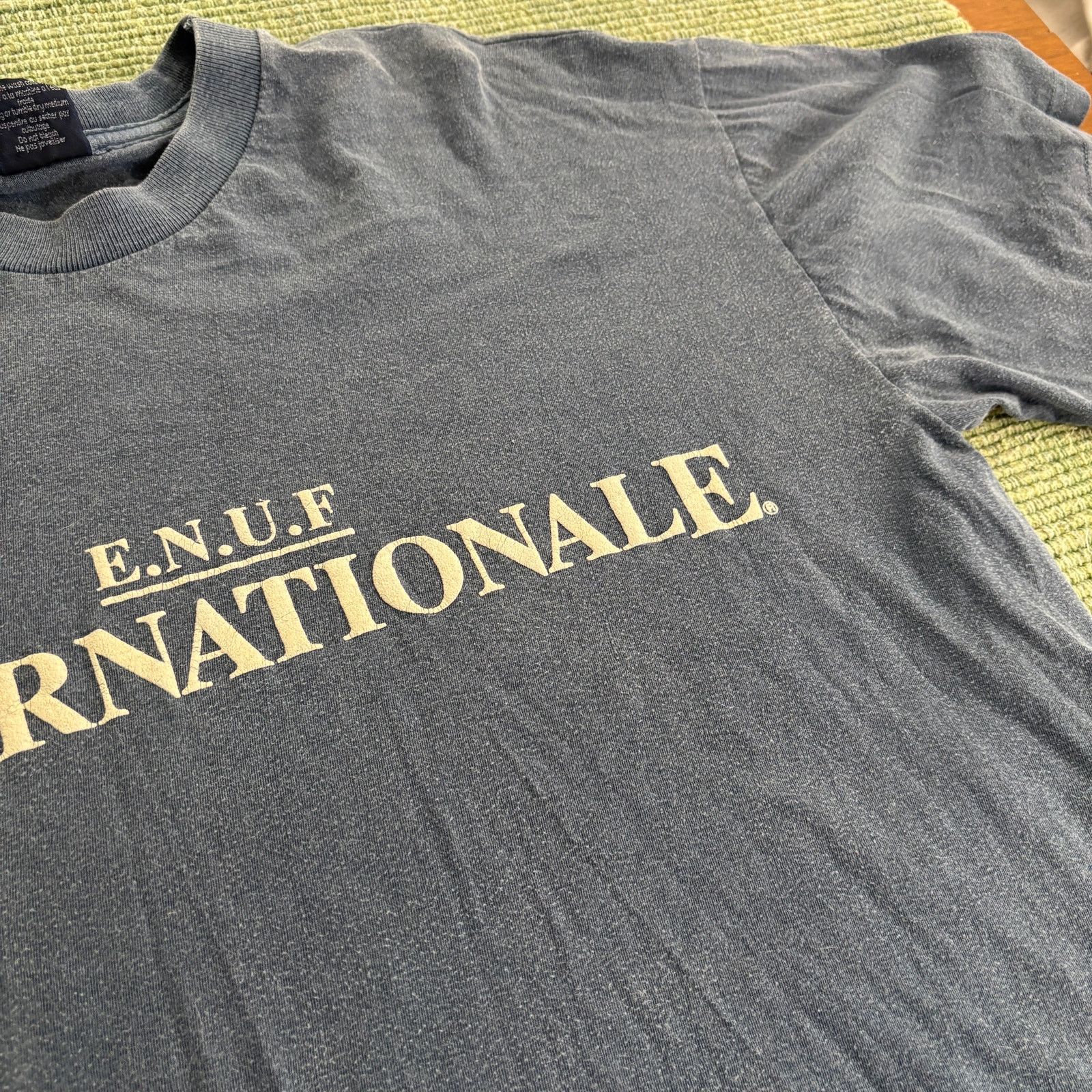 Vintage Vintage ENUF Internationale blue 90s cotton tee shirt Size US XL / EU 56 / 4 - 5 Thumbnail