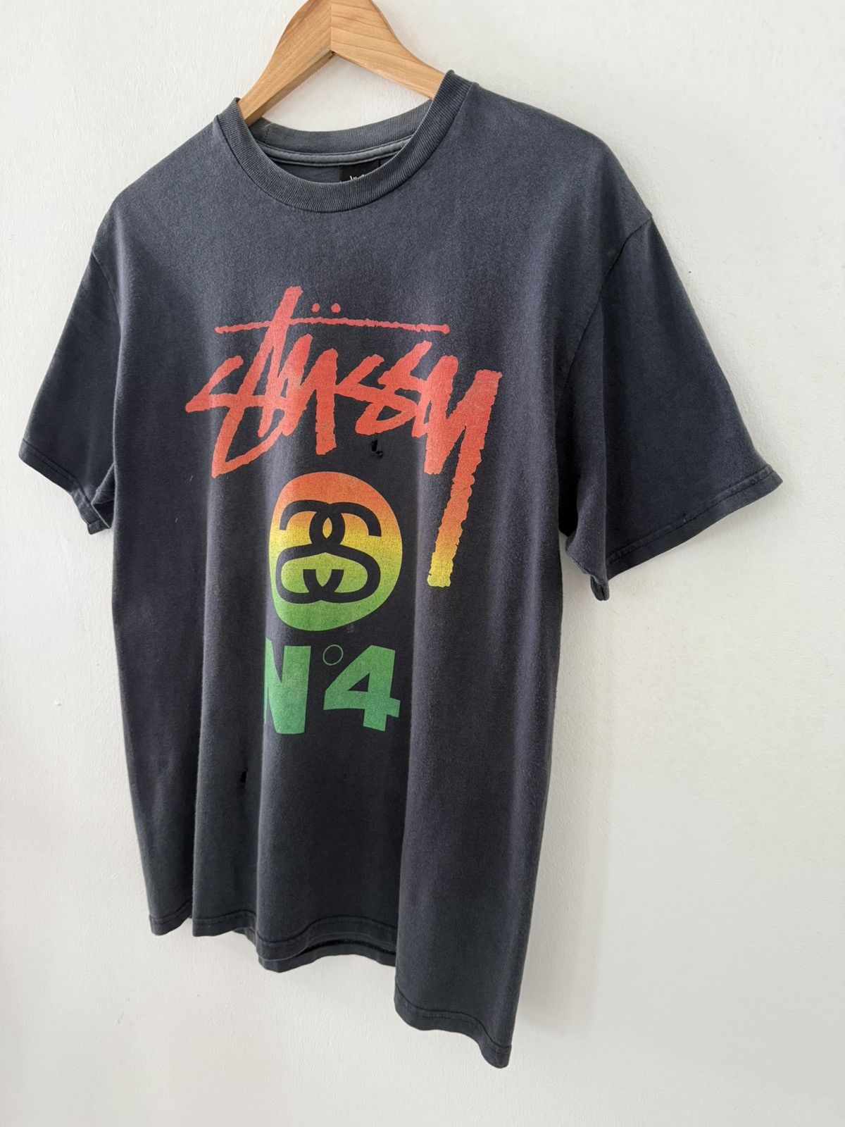 Stussy VINTAGE 90' STUSSY COLOUR RASTA FADDED SHIRT RARE Size US M / EU 48-50 / 2 - 4 Thumbnail