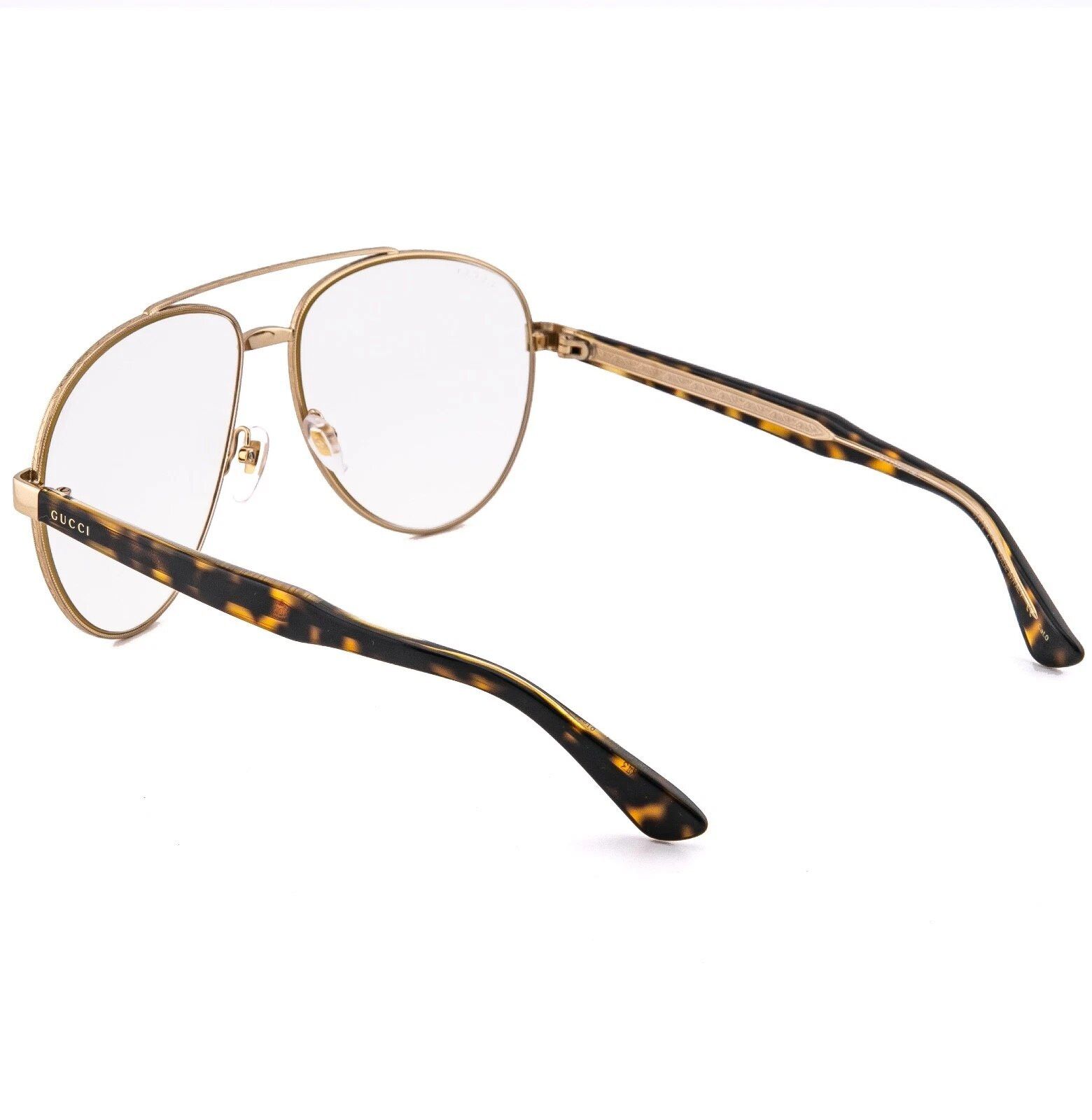 Gucci GUCCI GG0054S 0054 Tortoise Aviator Unisex Sunglasses 004 Size ONE SIZE - 5 Thumbnail