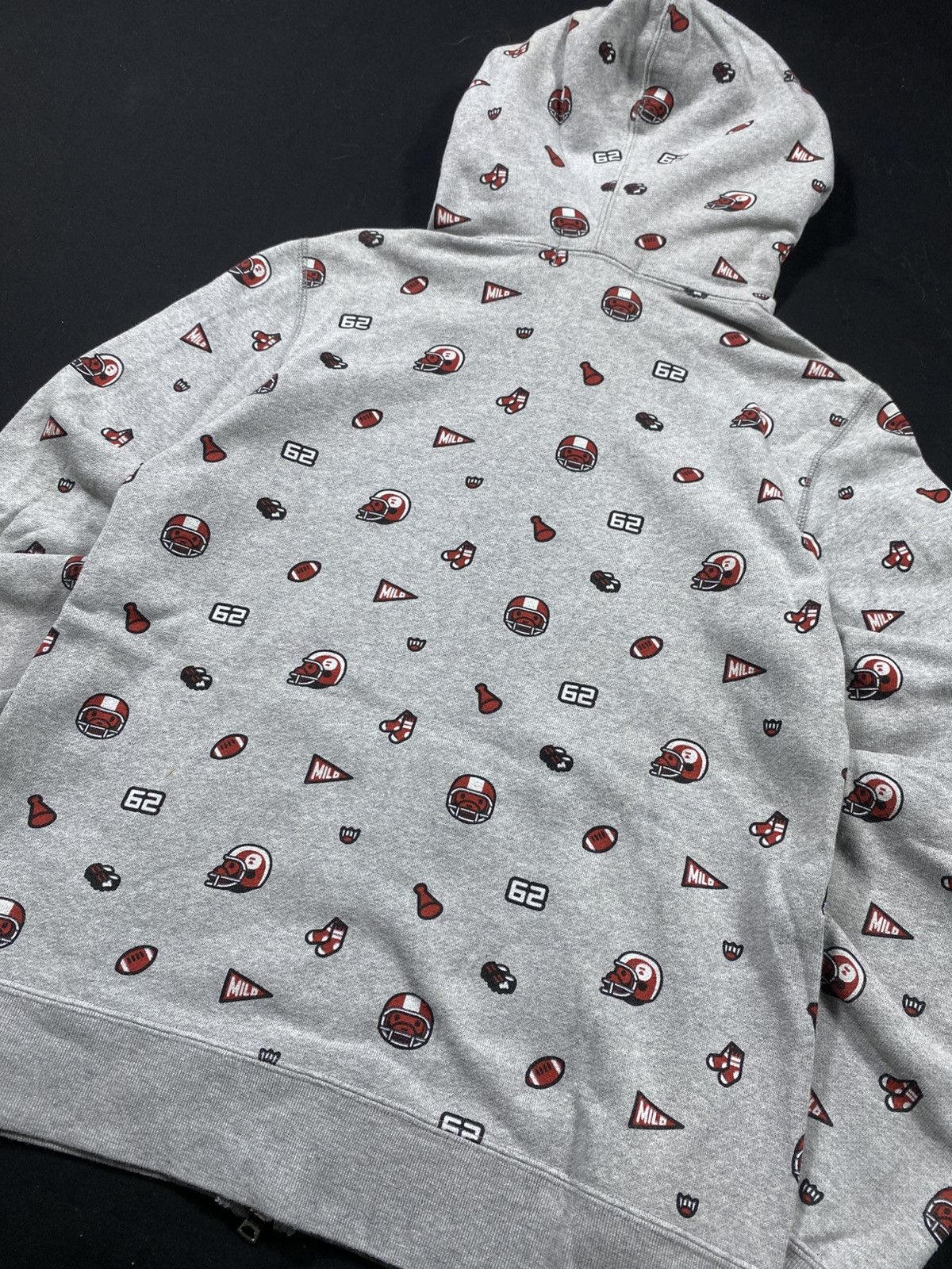 Bape A BATHING APE MLB FULL PRINT ZIP UP HOODIE Size XS / US 0-2 / IT 36-38 - 4 Thumbnail
