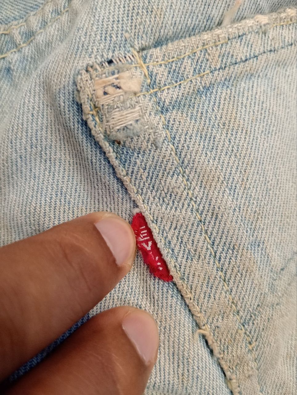 Levi's RARE LEVI'S VINTAGE 501 CAPITAL E HIDDEN RIVET DENIM Size US 31 - 12 Thumbnail