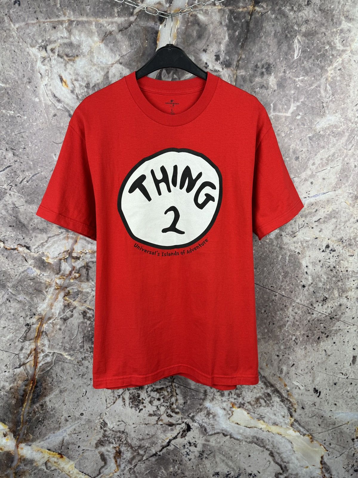 Universal Studios Men’s Universal Studio Thing 2 T-Shirt Red Size Large Size US L / EU 52-54 / 3 - 1 Thumbnail