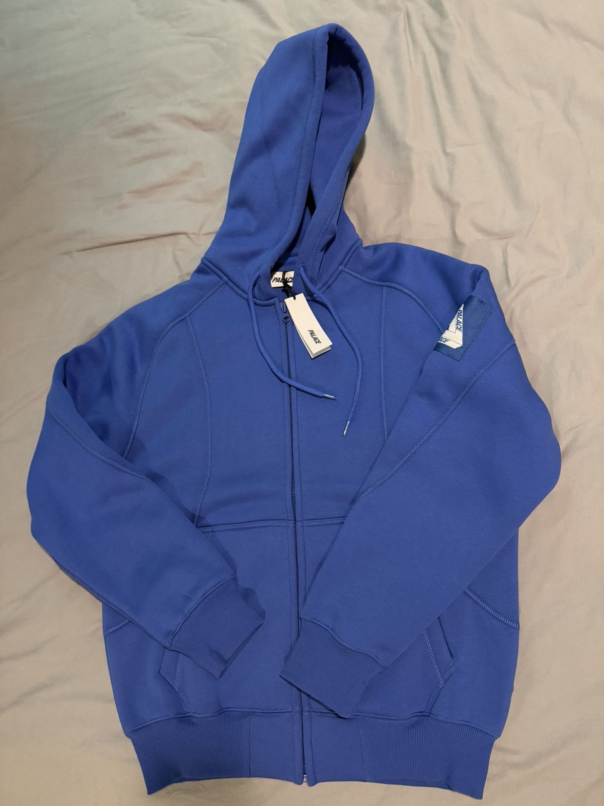 Palace SS24 Palace Palatial Blue Bonded Sherpa Zip Hood Size US M / EU 48-50 / 2 - 1 Thumbnail
