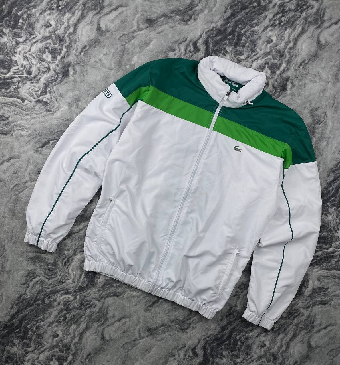 Lacoste Lacoste Sport Striped Windbreaker Jacket Size US XL / EU 56 / 4 - 1 Thumbnail