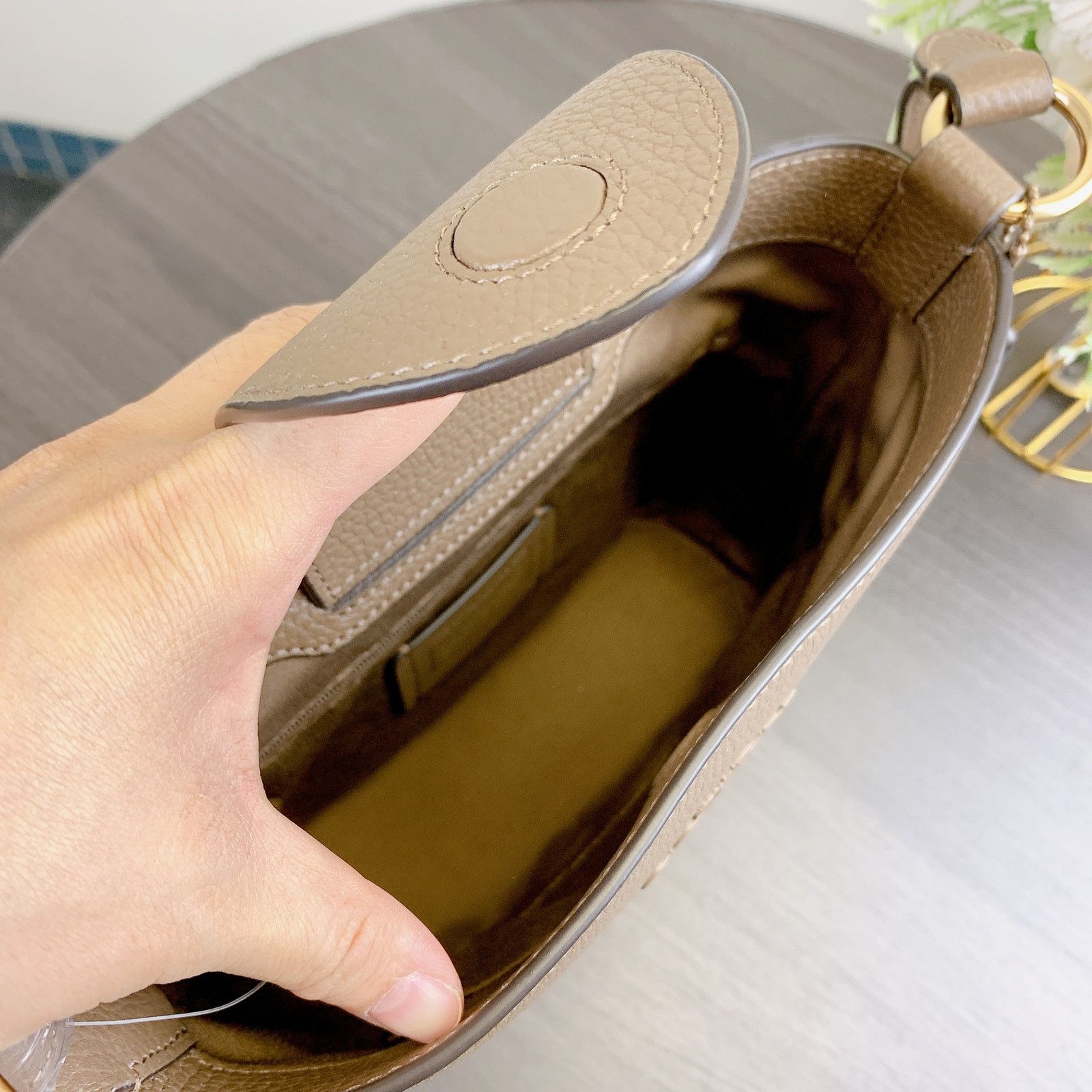 Coach Coach CR153 Sophie Bucket Bag IN Dark Stone Size ONE SIZE - 8 Thumbnail