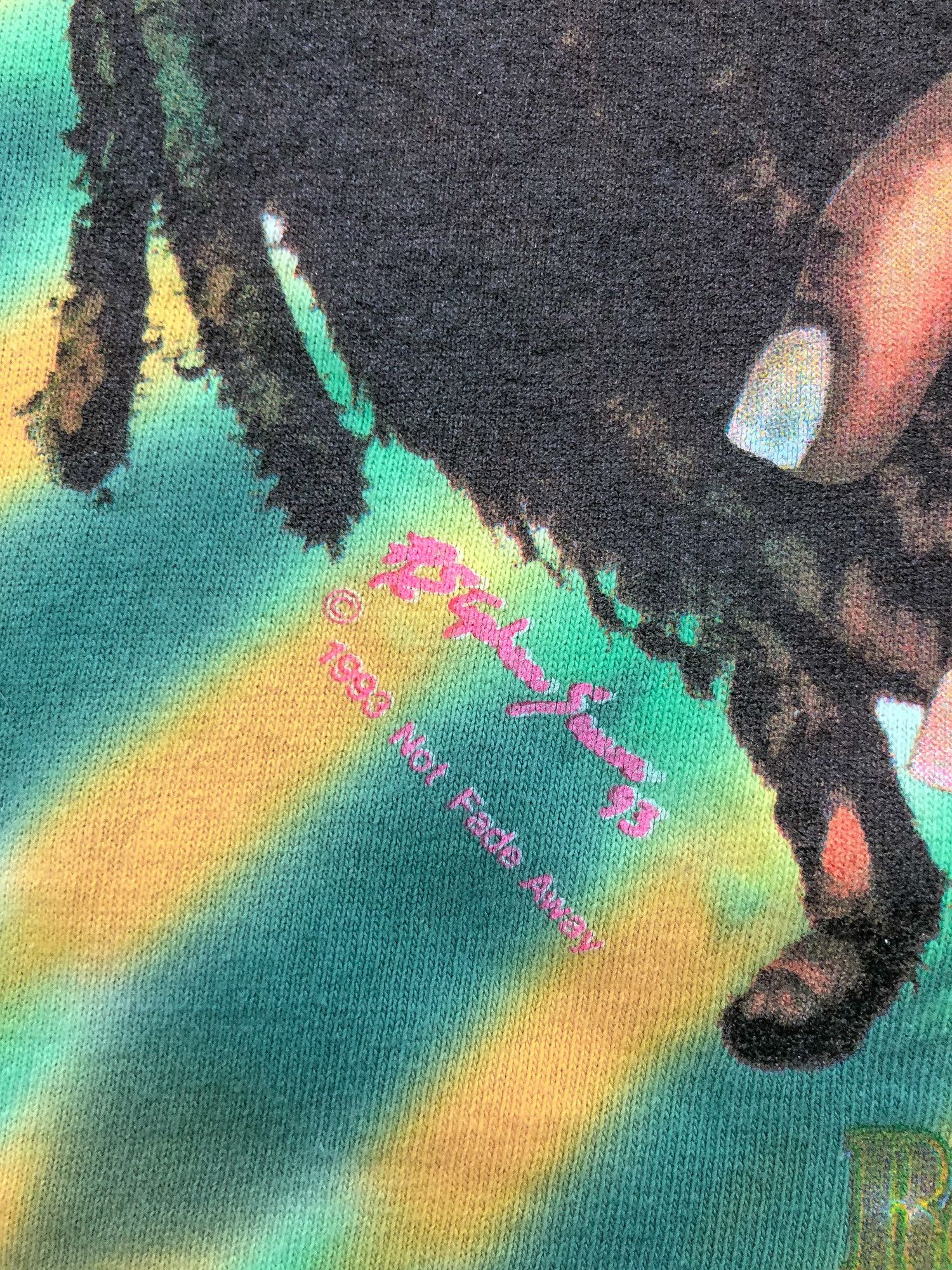 Bob Marley × Vintage 1993 Single Stitch Tye Dye 'Bob Marley' T-Shirt Size US L / EU 52-54 / 3 - 7 Thumbnail