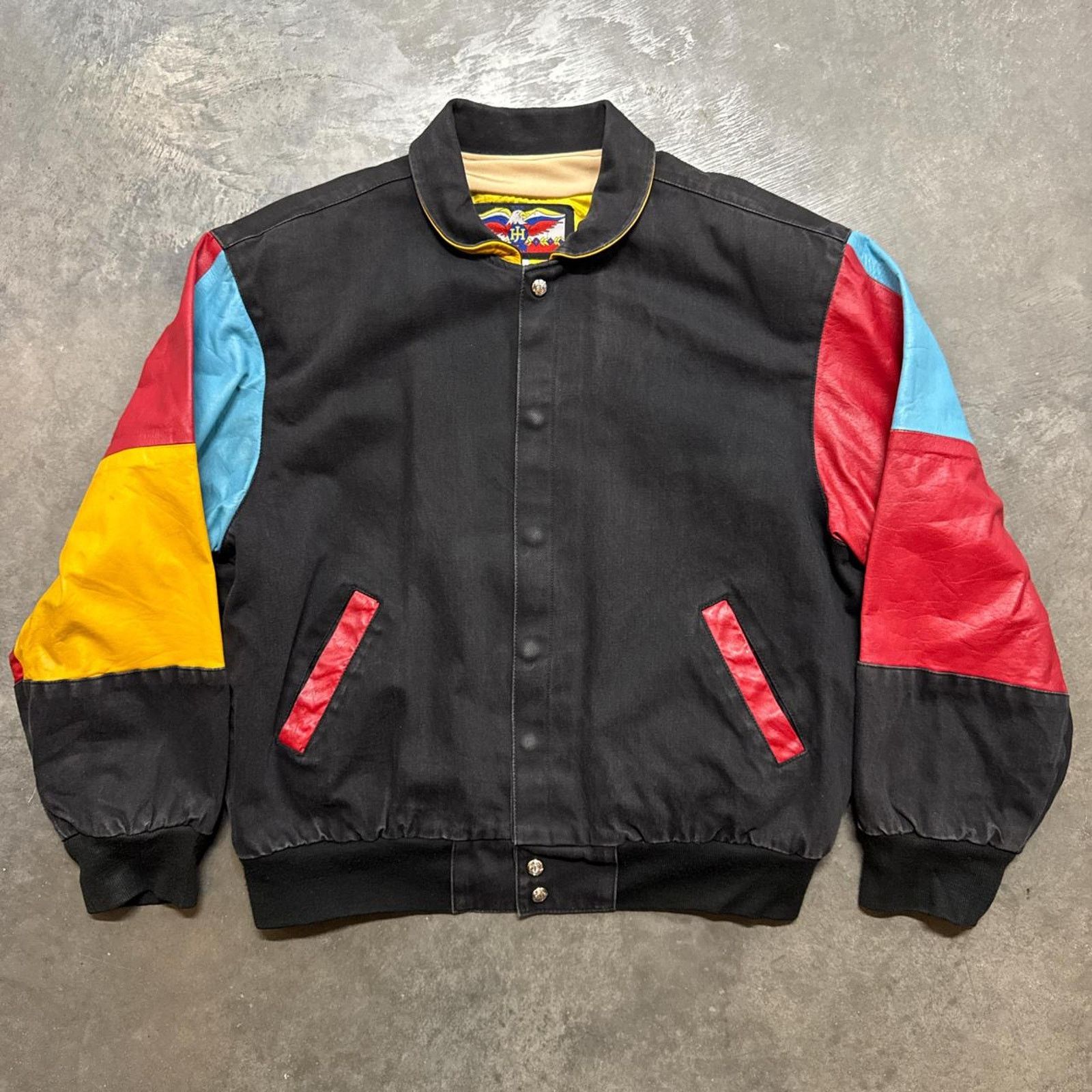 Disney × Vintage Vintage 90s Jeff Hamilton Mickey Mouse Leather Jacket Size US L / EU 52-54 / 3 - 3 Thumbnail