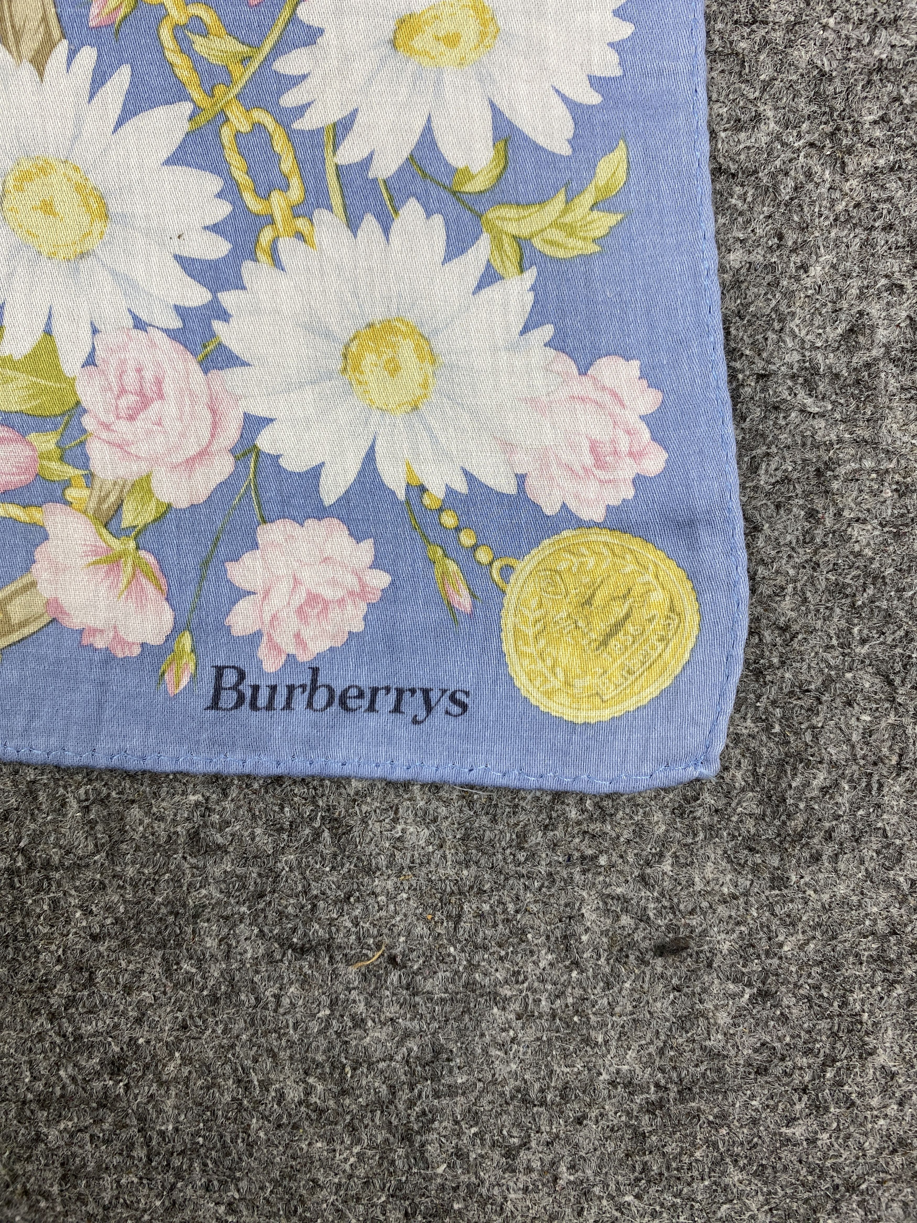 Burberry Burberry Floral Handkerchief / Bandana / Neckerchief HKC0456 Size ONE SIZE - 7 Thumbnail