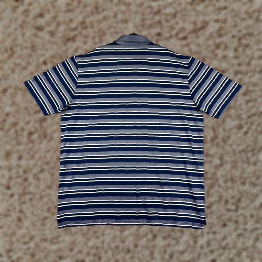 Callaway Callaway Polo Shirt Men 2XL blue gray striped knit polo Golf Outdoor casual shirt Mens 2XL Callaway Golf Polo Size US XXL / EU 58 / 5 - 1 Thumbnail