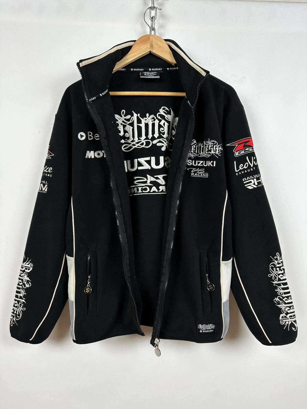 Vintage Vintage Suzuki Relentless By Taz Racing Zip Fleece Jacket Size US M / EU 48-50 / 2 - 6 Thumbnail
