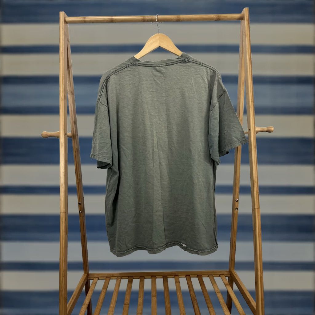 Russell Athletic VINTAGE VT Gradient Sun Faded Pocket Worn Cotton Blank WIP Work Russell T-Shirt XL Green Distressed Workwear Mens Size US XL / EU 56 / 4 - 1 Thumbnail