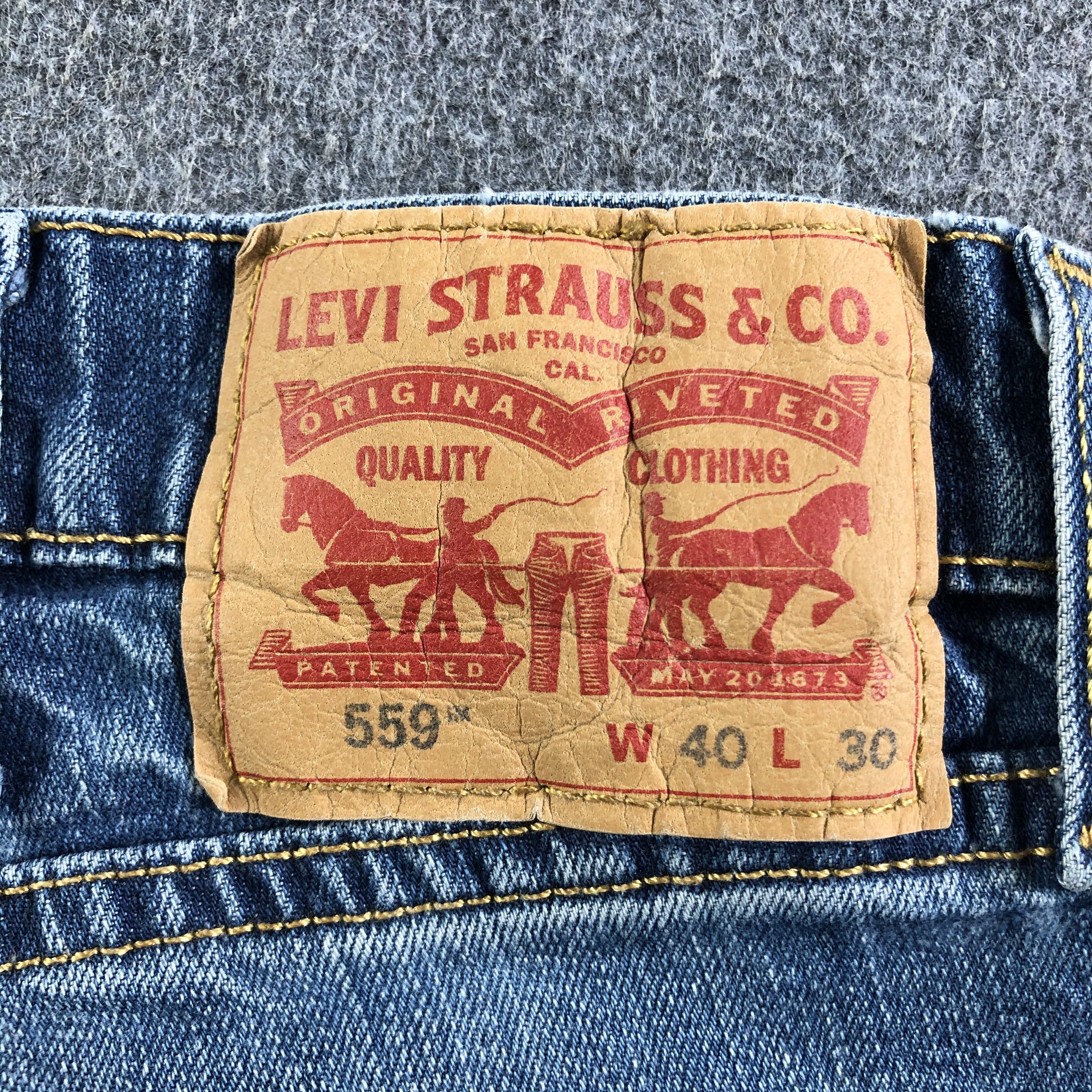 Levi's Vintage Blue Wash Levis 559 Jeans-J3384 Size US 39 - 5 Thumbnail