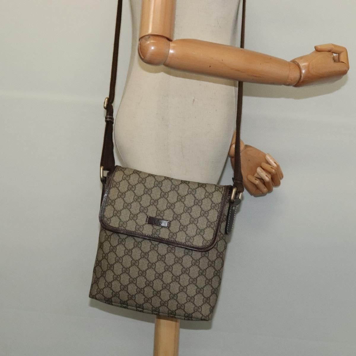 Gucci GUCCI GG Supreme Shoulder Bag Pvc Beige Silver Size ONE SIZE - 22 Thumbnail