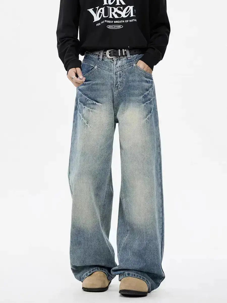 Japanese Brand Vintage washed light blue denim Size US 34 / EU 50 - 1 Thumbnail