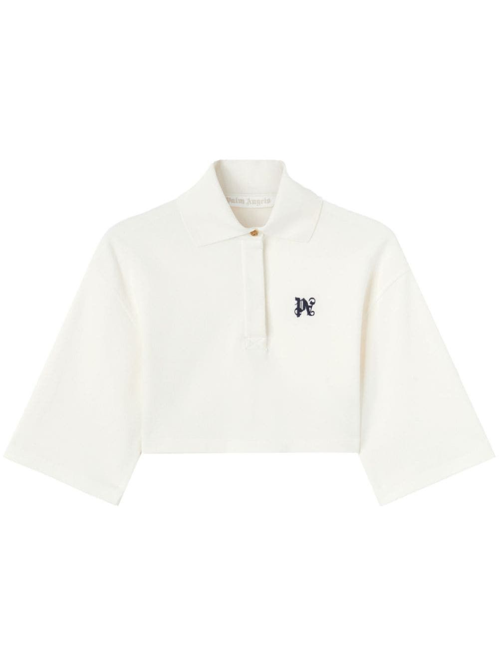 MONOGRAM CROPPED POLO SHIRT