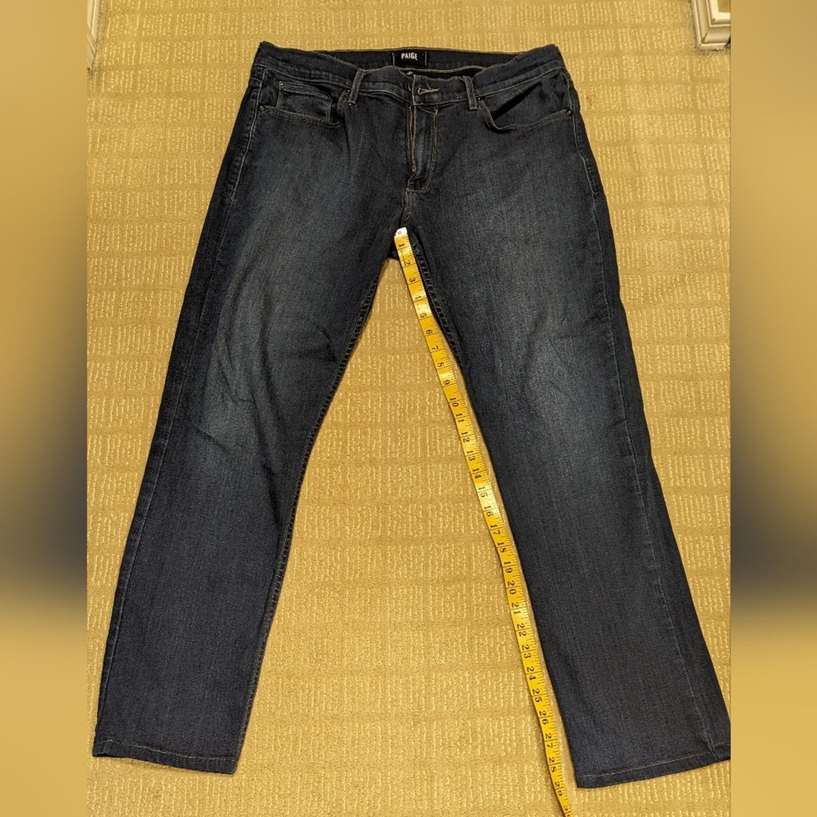 Paige PAIGE Mens Size 34, 29 Federal Jeans Saunders Wash Stretch Size US 34 / EU 50 - 1 Thumbnail