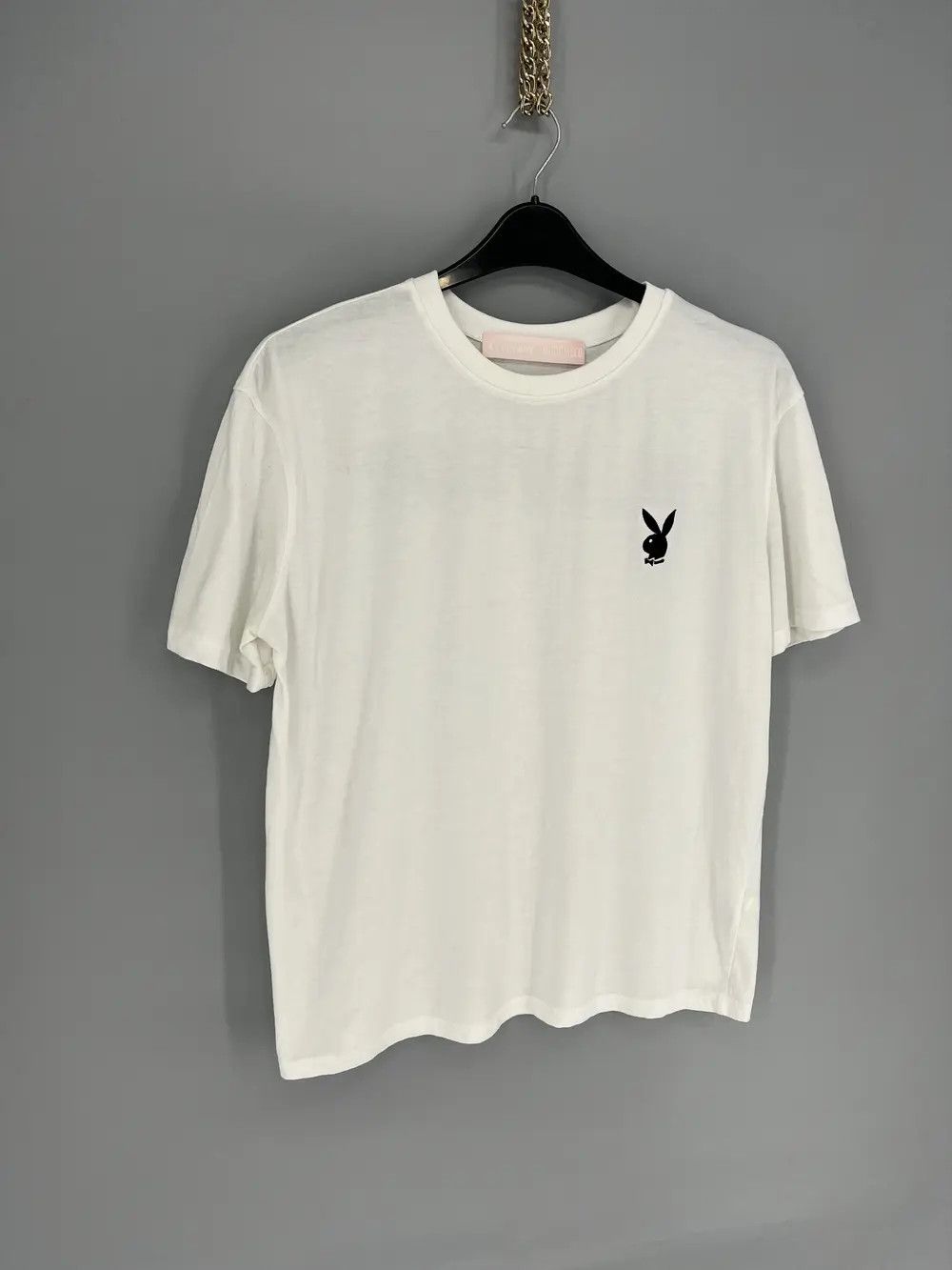 Playboy VINTAGE PLAY BOY V NECK BOX MAN 👨 LOGO TEE Size US M / EU 48-50 / 2 - 2 Thumbnail