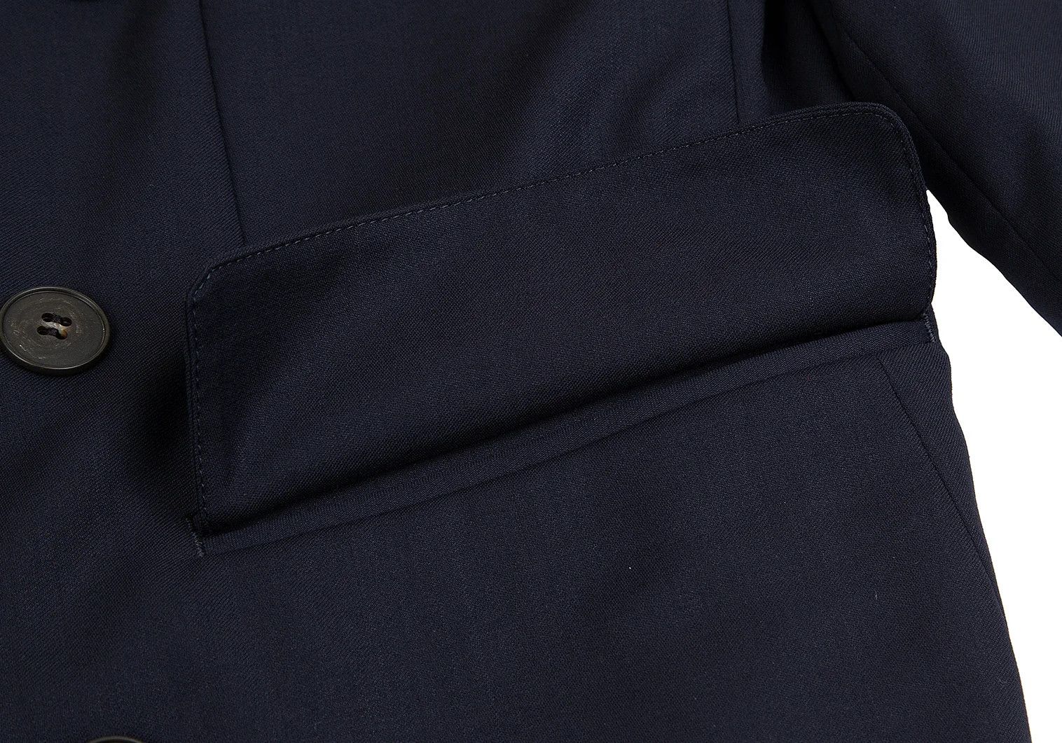 Jean Paul Gaultier Wool Peak Lapel Double Jacket in Navy, Size M Size US M / EU 48-50 / 2 - 12 Thumbnail