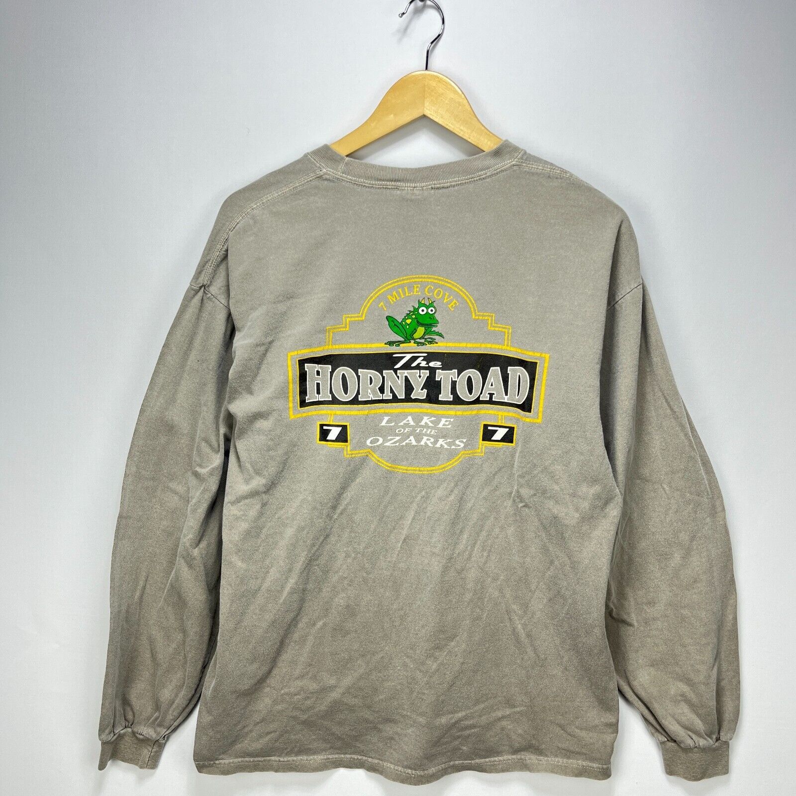 Vintage 90s Horny Toad Lake of Ozarks Funny Large Faded
