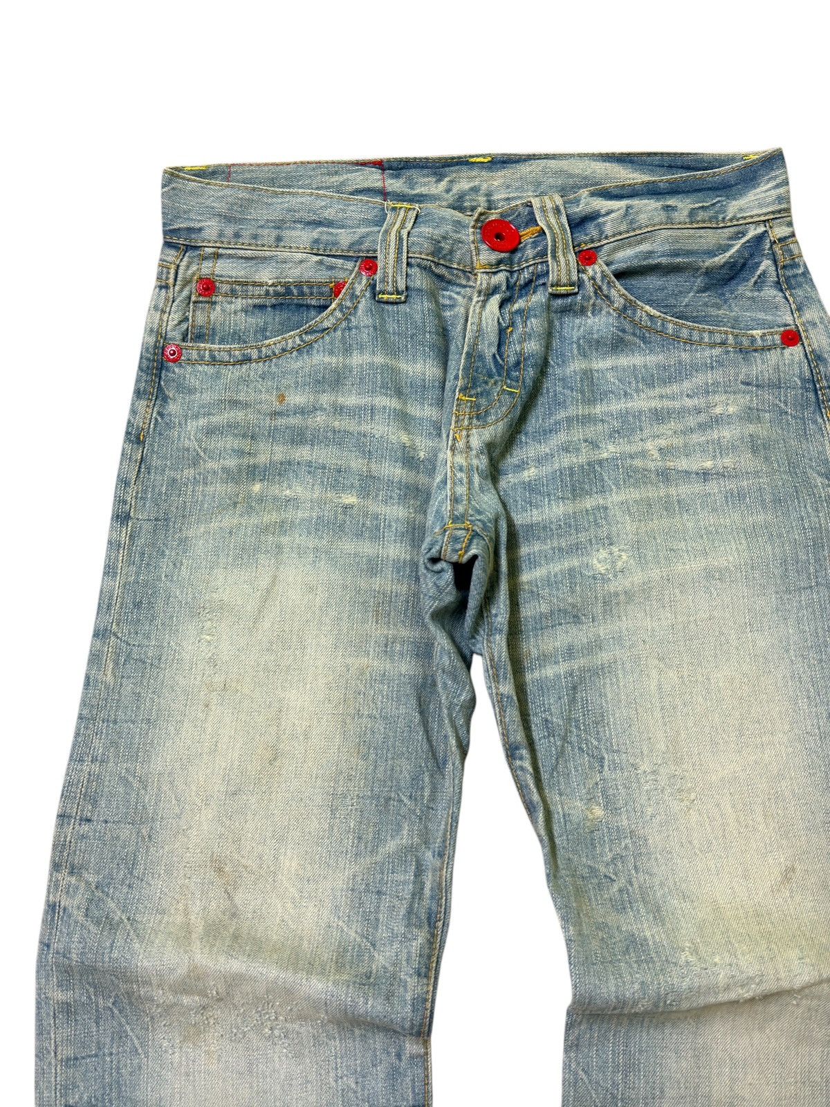 Japanese Brand Vintage COCOLULU Printed logo Distressed Acid Wash Denim Size US 31 - 4 Thumbnail