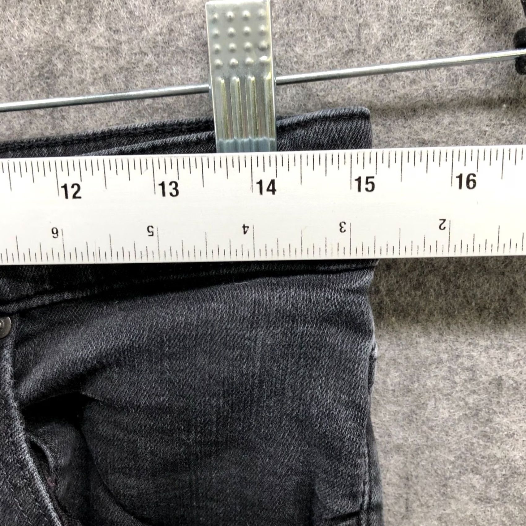 Vintage AG Adriano Goldschmied The Farrah High Rise Skinny Jean Womens 30 Black Size 30" / US 8 / IT 44 - 7 Thumbnail