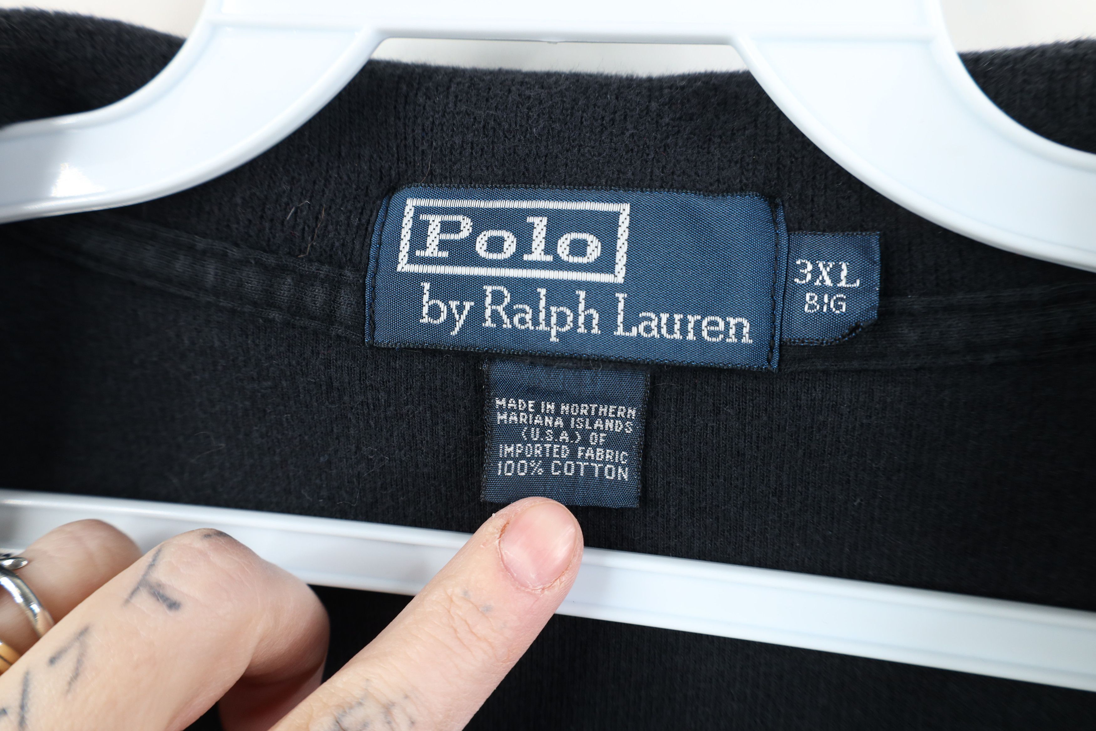 Ralph Lauren Vintage 90s Ralph Lauren Ribbed Knit 1/4 Half Zip Sweater Size US XXL / EU 58 / 5 - 7 Thumbnail