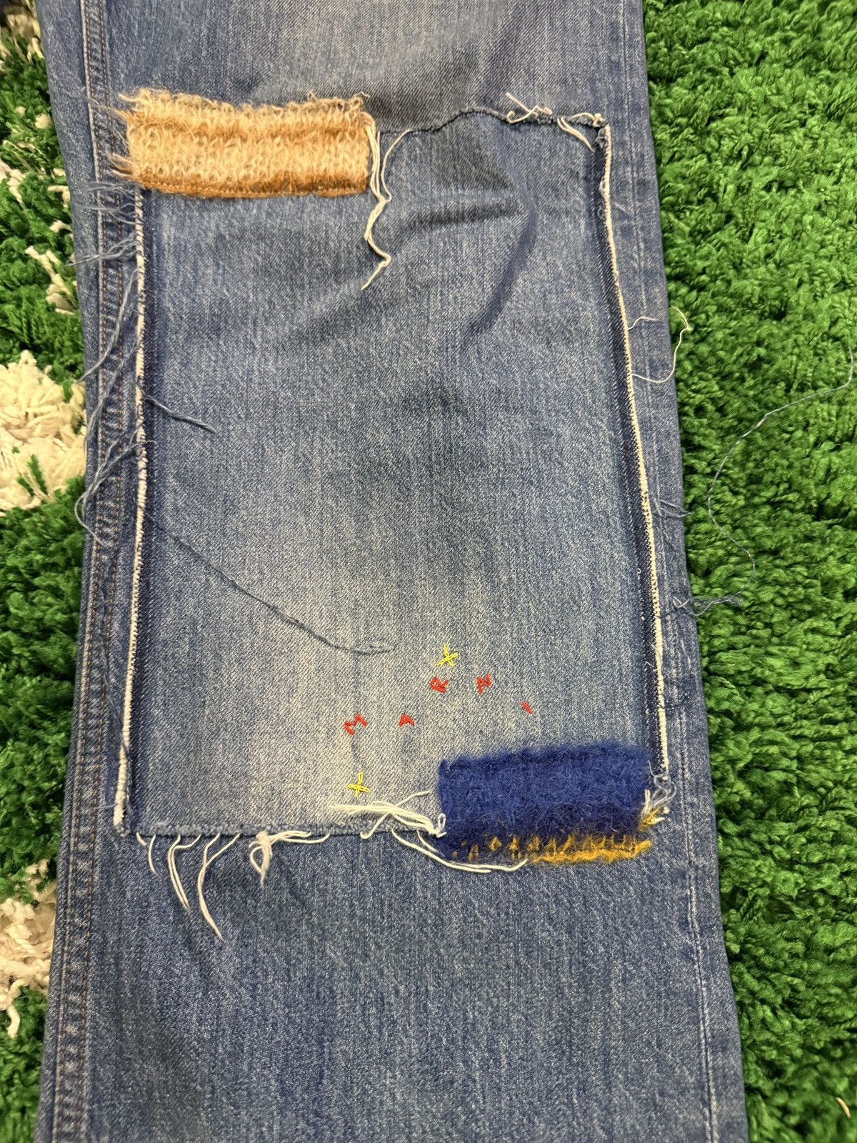 Marni Marni 24ss Mohair Patch Jeans Size US 31 - 2 Thumbnail