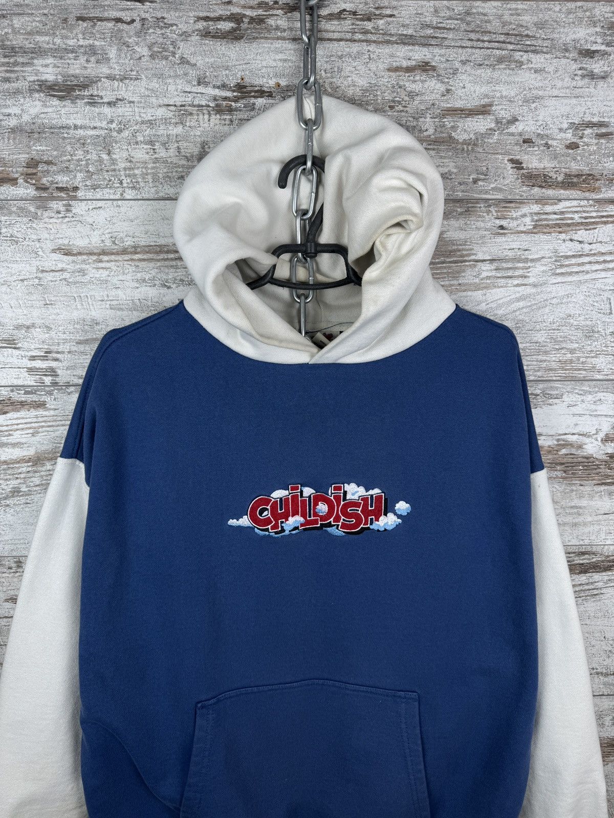 Designer × Vintage Childish Theme Park Hoodie Big Logo Blue Mens Vintage rare Size US S / EU 44-46 / 1 - 3 Thumbnail