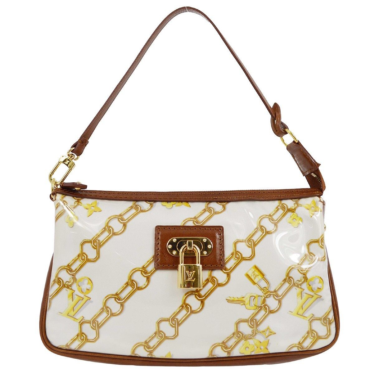 Louis Vuitton Louis Vuitton Charms Pochette PVC Over Printed Silk Size ONE SIZE - 1 Thumbnail