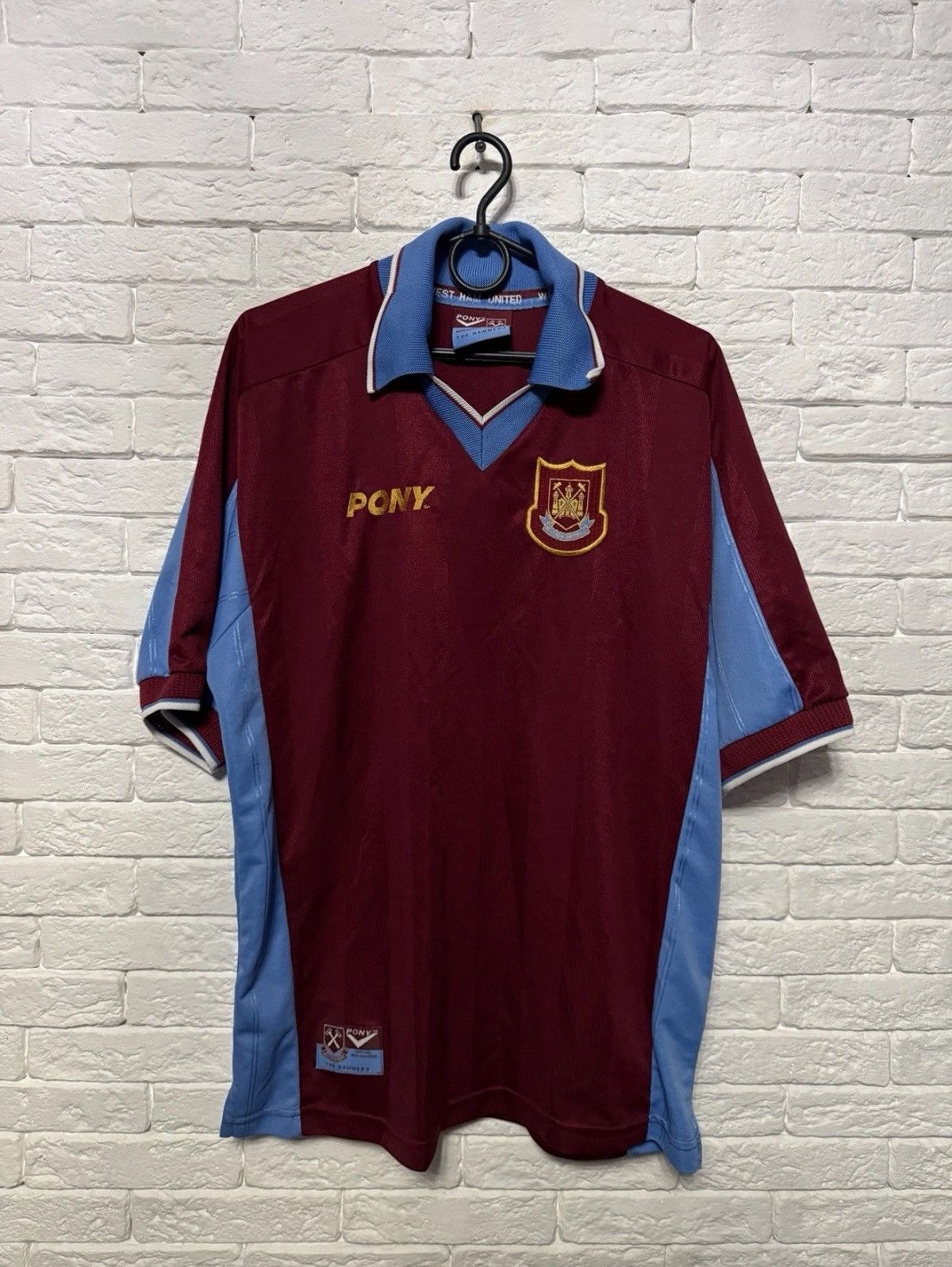 PONY Rare Vintage Pony West Ham United Jersey 97/98 Home Jersey Size US M / EU 48-50 / 2 - 1 Thumbnail