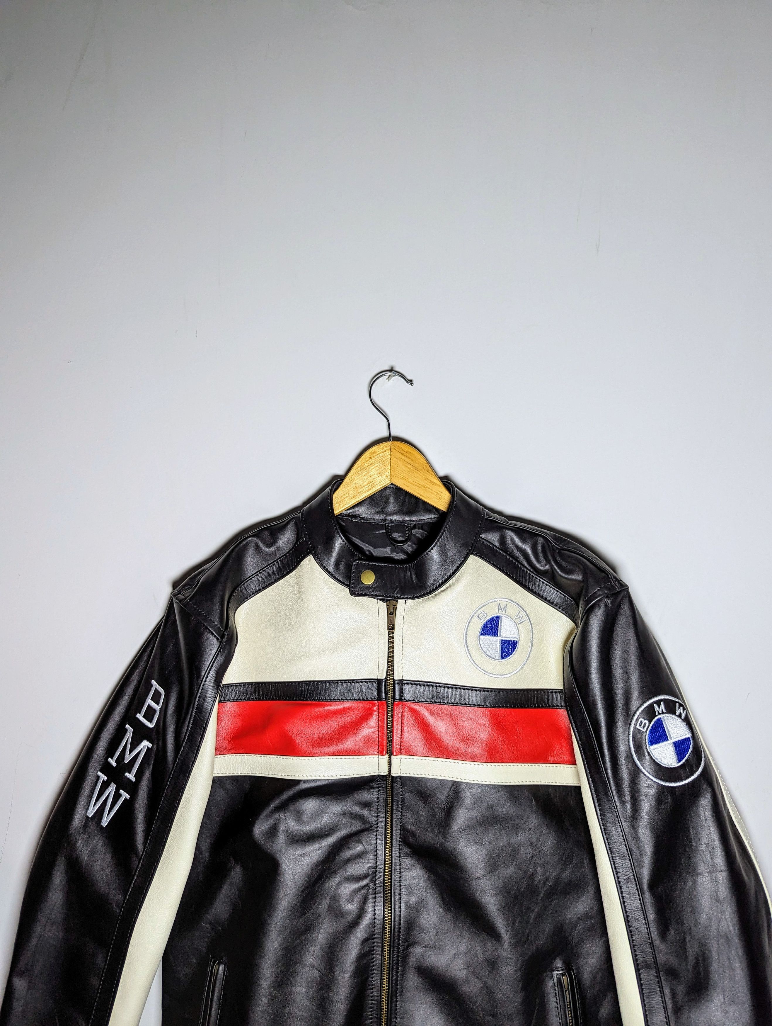 🔥 BMW 🔥 FORMULA 1 RACING LEATHER JACKET RARE STREETWEAR