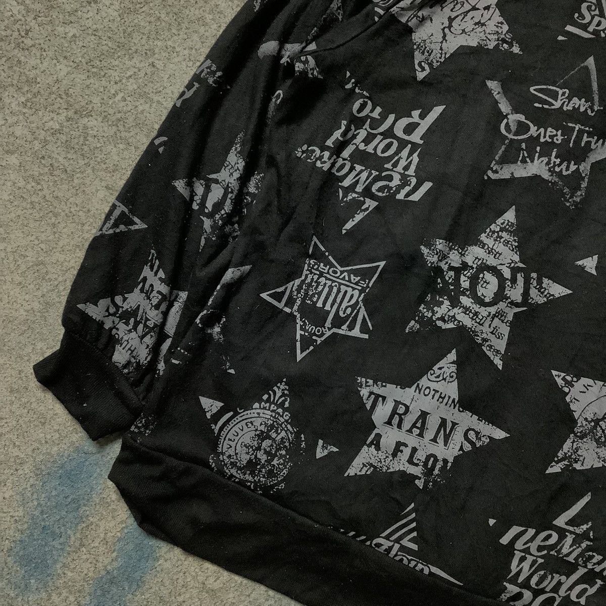Hysteric Glamour × If Six Was Nine × Le Grande Bleu (L.G.B.) Ecrire Y2K Zipper Full Print Hoodie ifsixwasnine lgb style Size US L / EU 52-54 / 3 - 11 Thumbnail