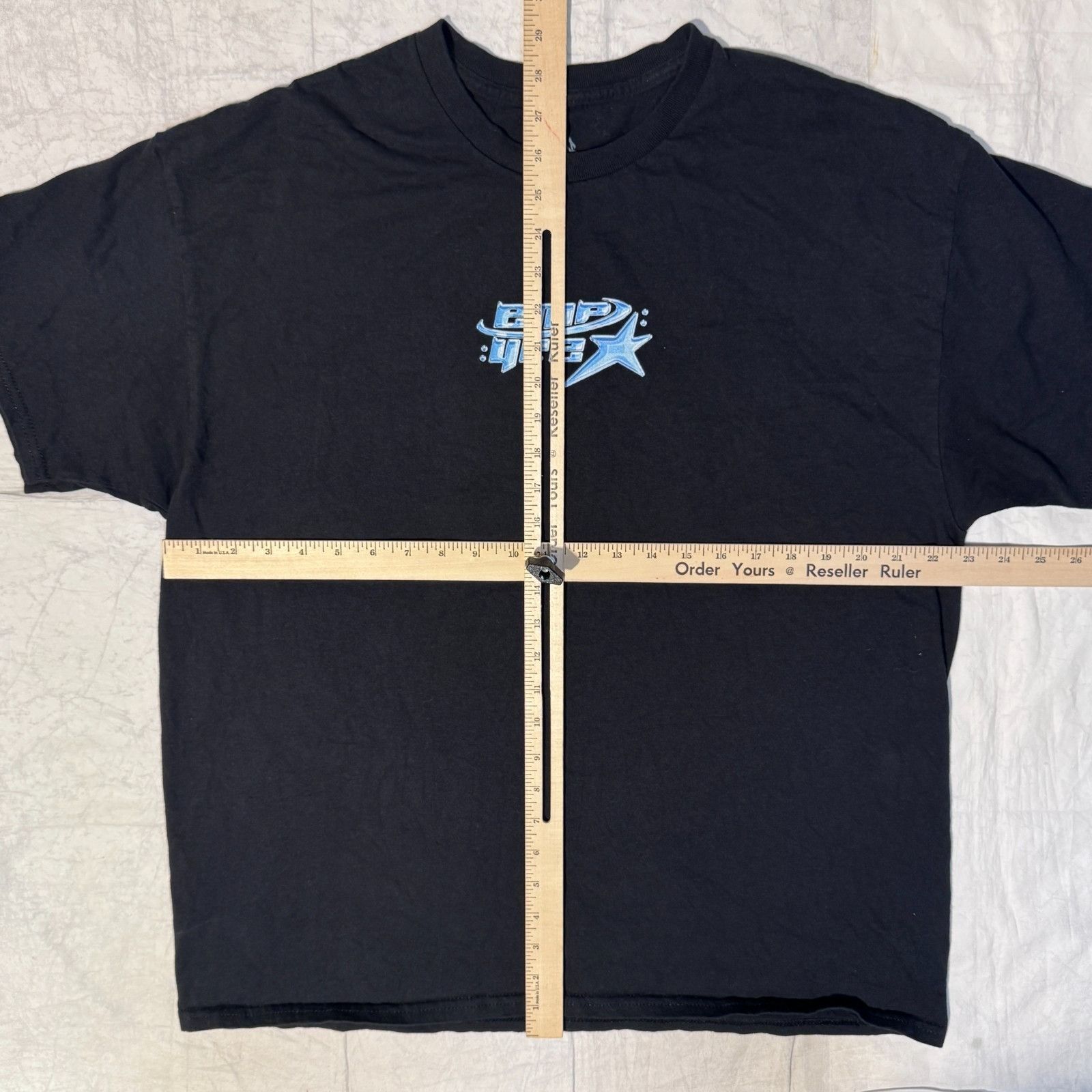 Empyre Empyre y2k Star Chrome Logo Skateboarding Black Skater Tshir Size US XL / EU 56 / 4 - 4 Thumbnail